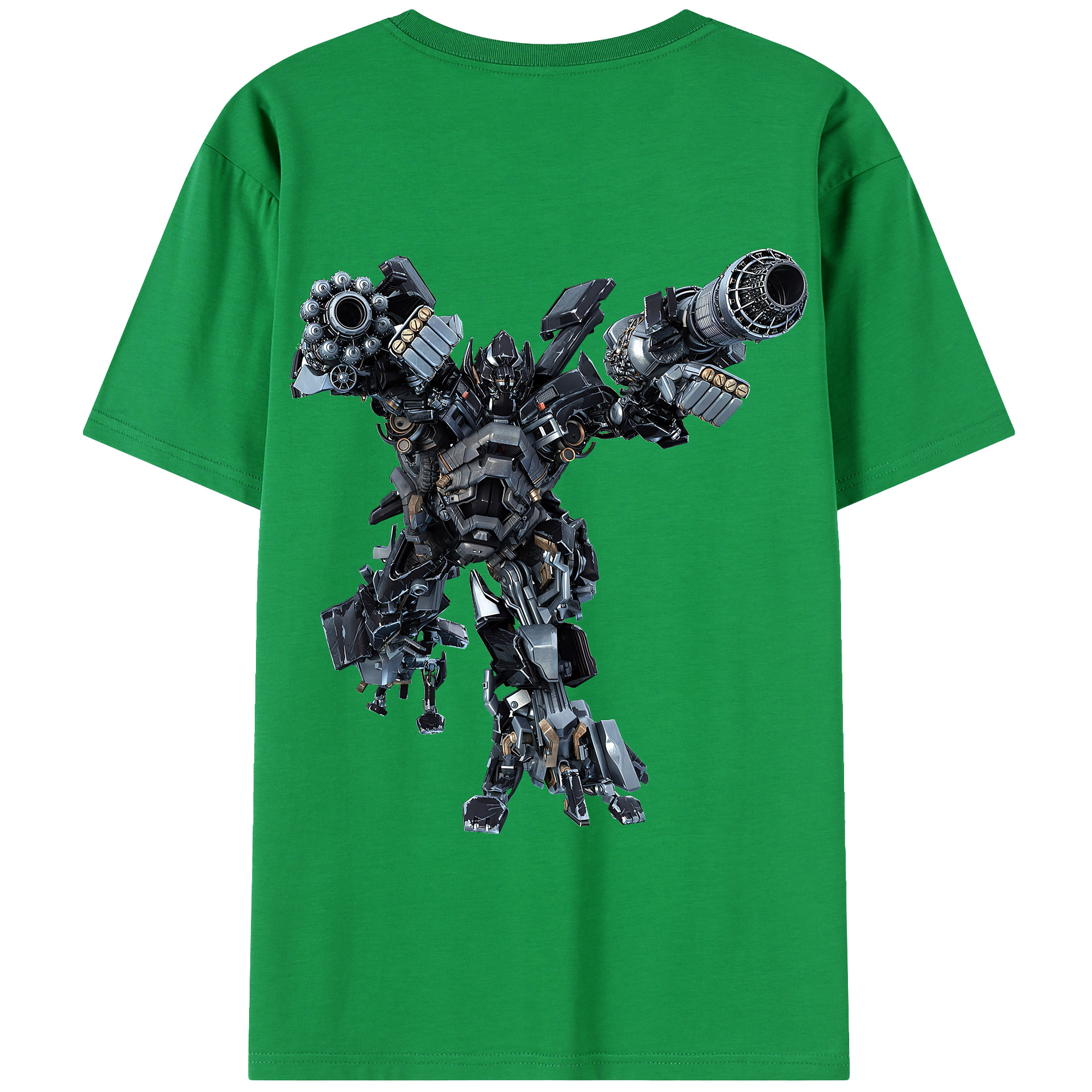 （画像用） Transformers トランスフォーマー 綿100％半袖Tシャツ（背面プリント）