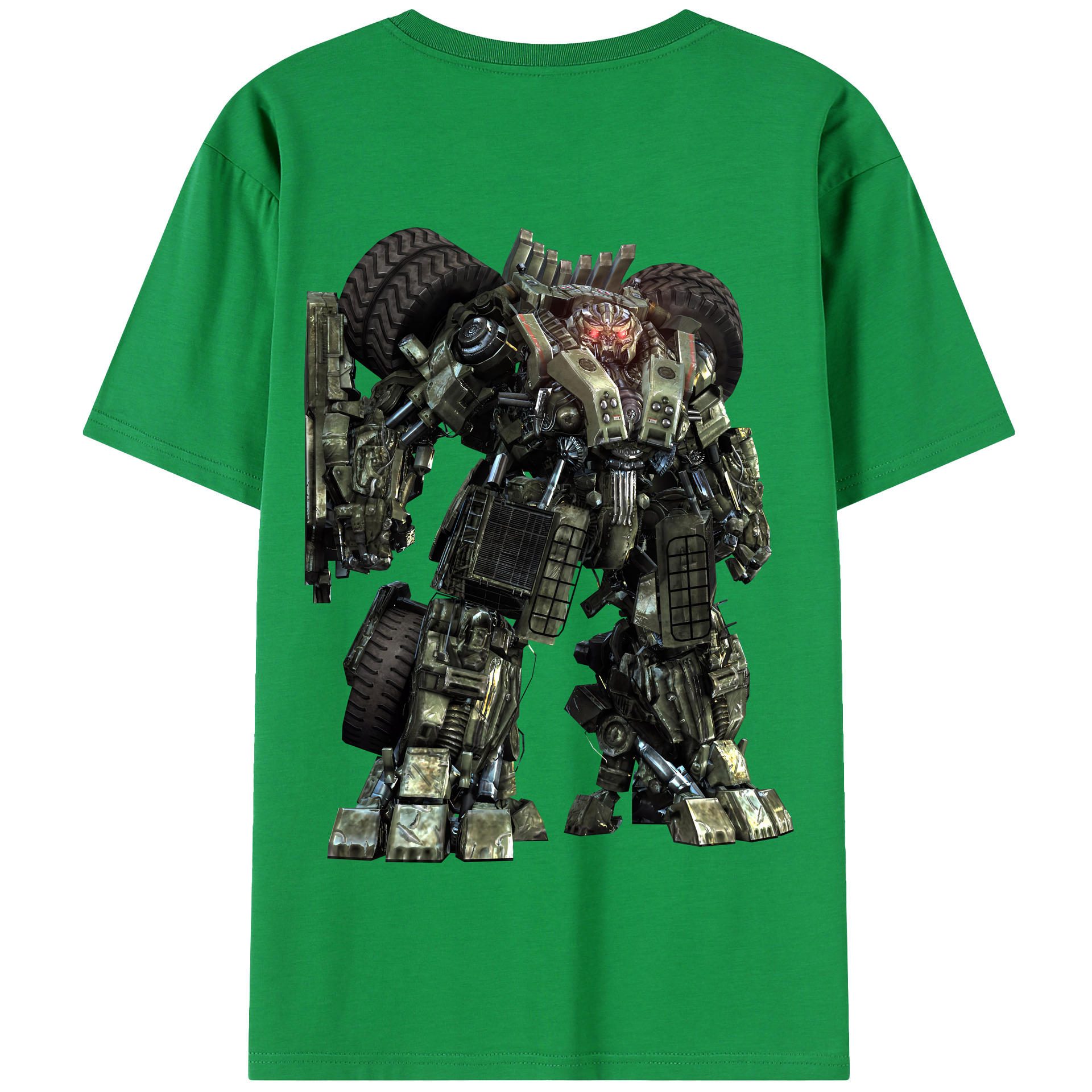 （画像用） Transformers トランスフォーマー 綿100％半袖Tシャツ（背面プリント）