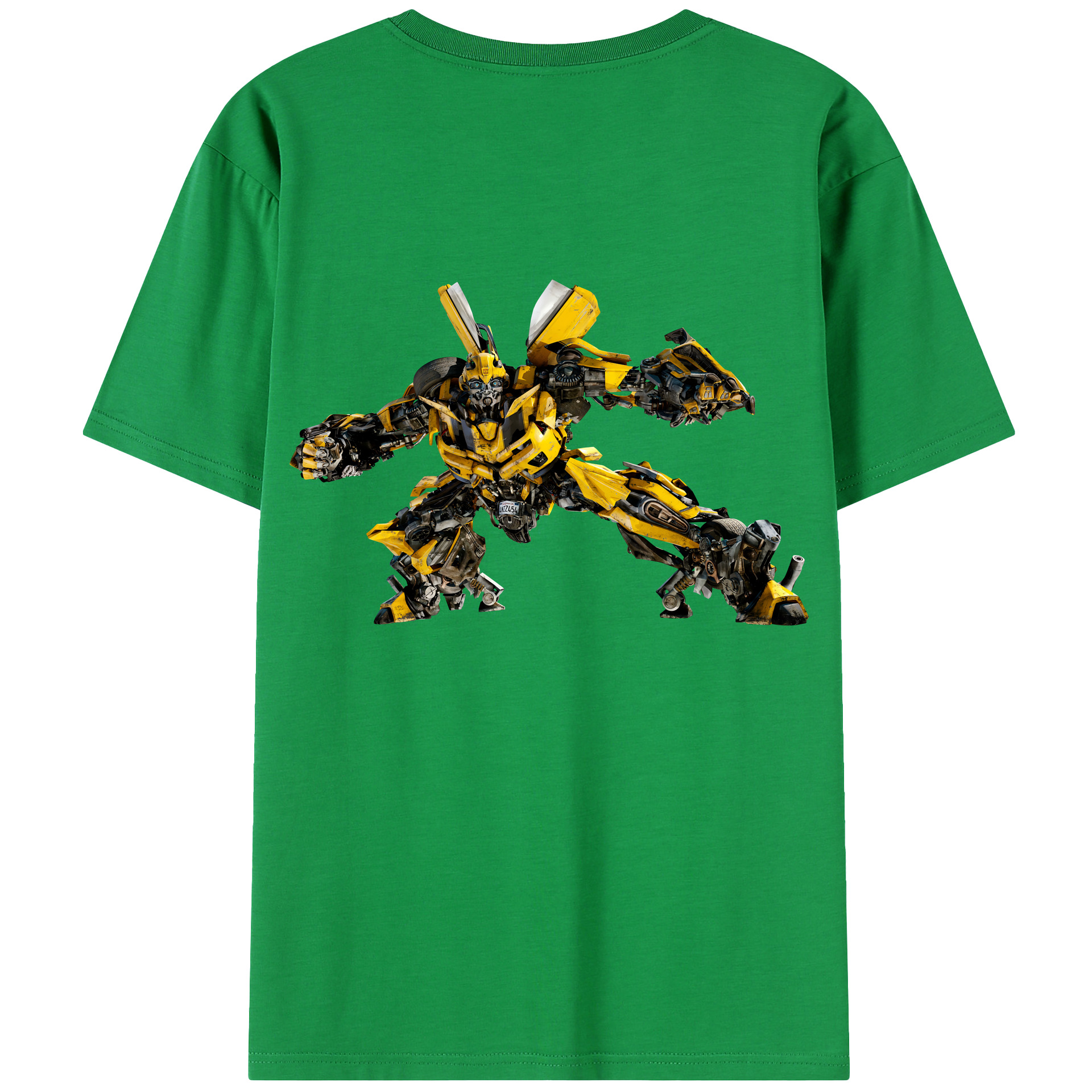 （画像用） Transformers トランスフォーマー 綿100％半袖Tシャツ（背面プリント）