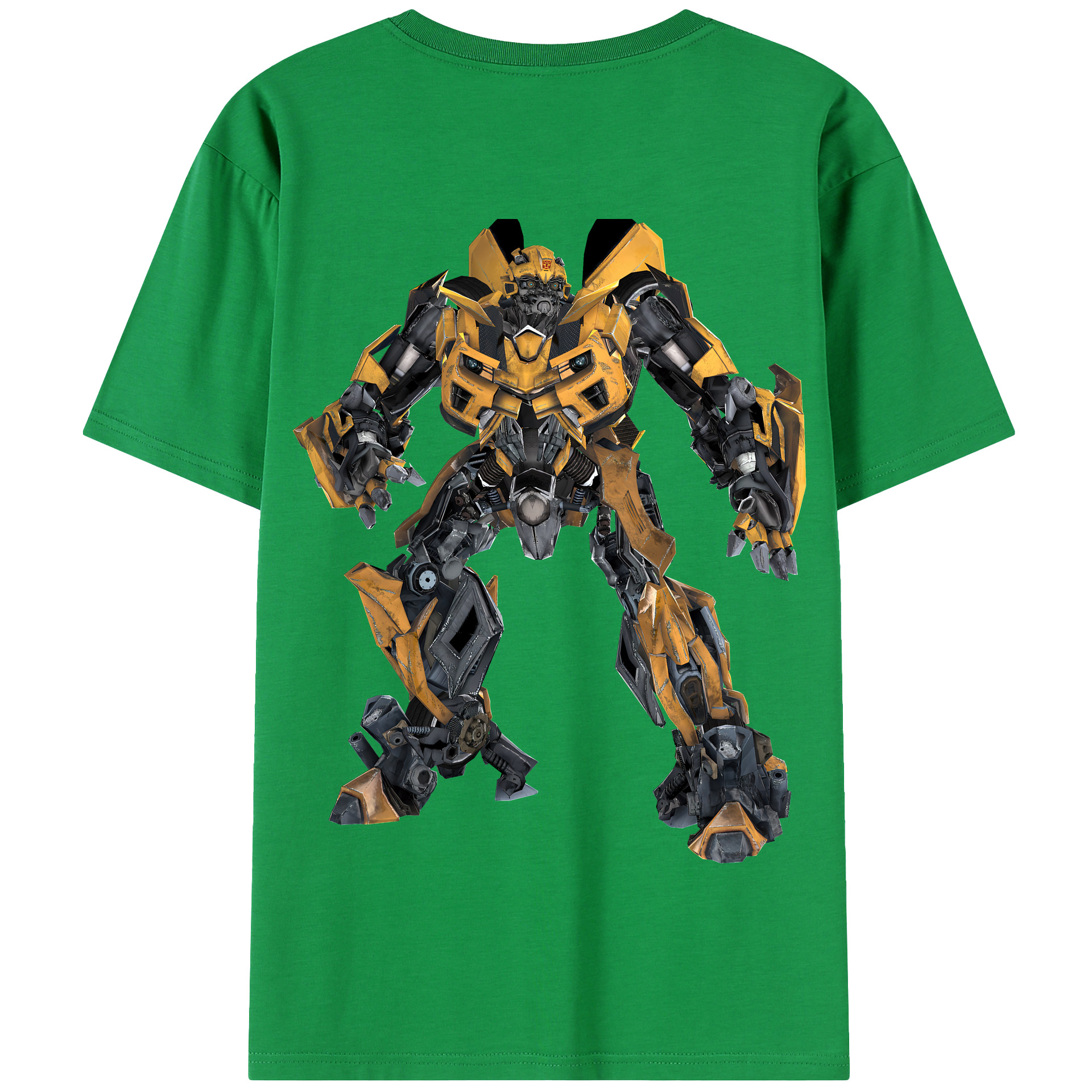 （画像用） Transformers トランスフォーマー 綿100％半袖Tシャツ（背面プリント）