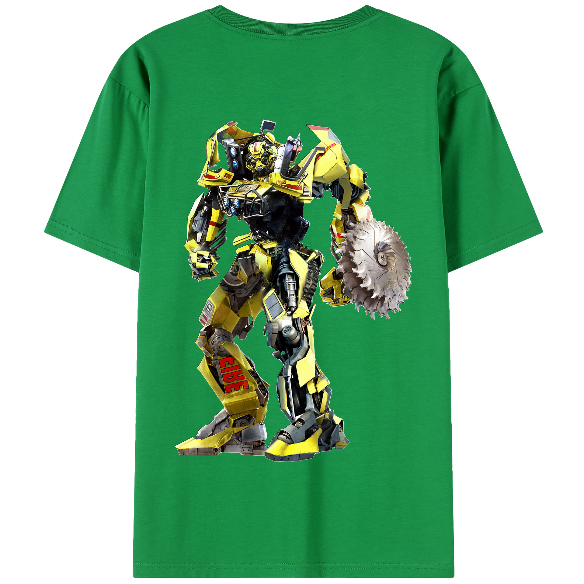 （画像用） Transformers トランスフォーマー 綿100％半袖Tシャツ（背面プリント）