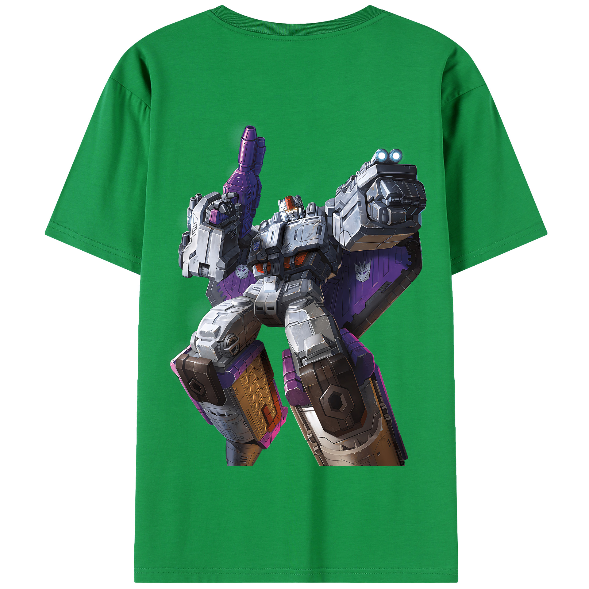 （画像用） Transformers トランスフォーマー 綿100％半袖Tシャツ（背面プリント）