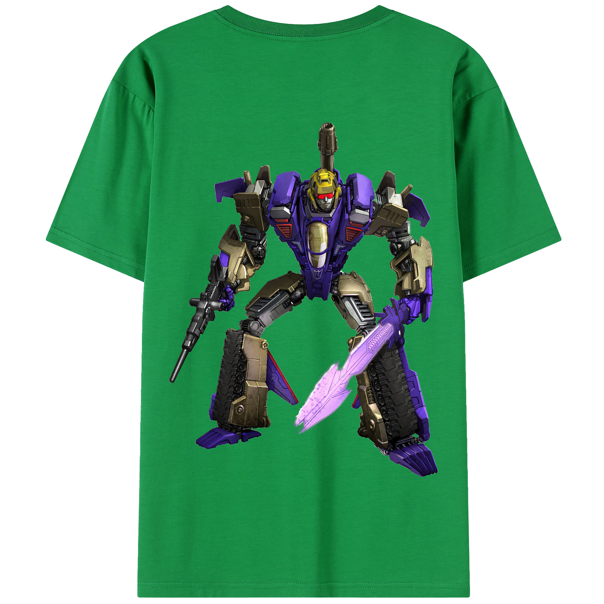 （画像用） Transformers トランスフォーマー 綿100％半袖Tシャツ（背面プリント）
