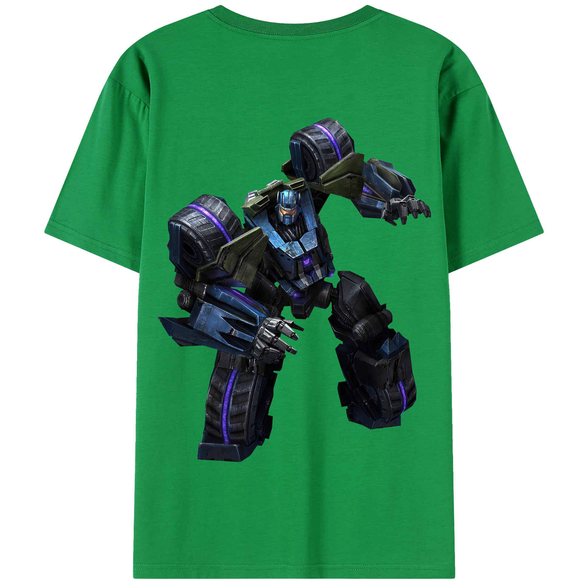 （画像用） Transformers トランスフォーマー 綿100％半袖Tシャツ（背面プリント）