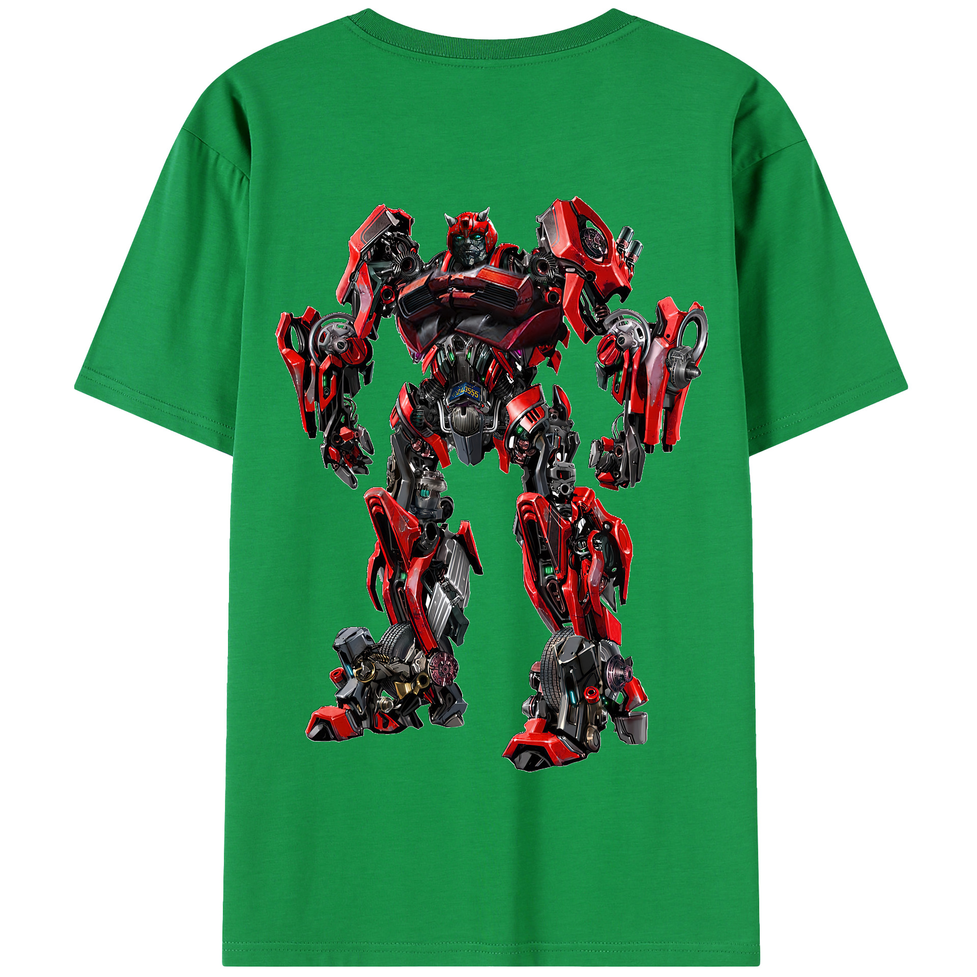 （画像用） Transformers トランスフォーマー 綿100％半袖Tシャツ（背面プリント）