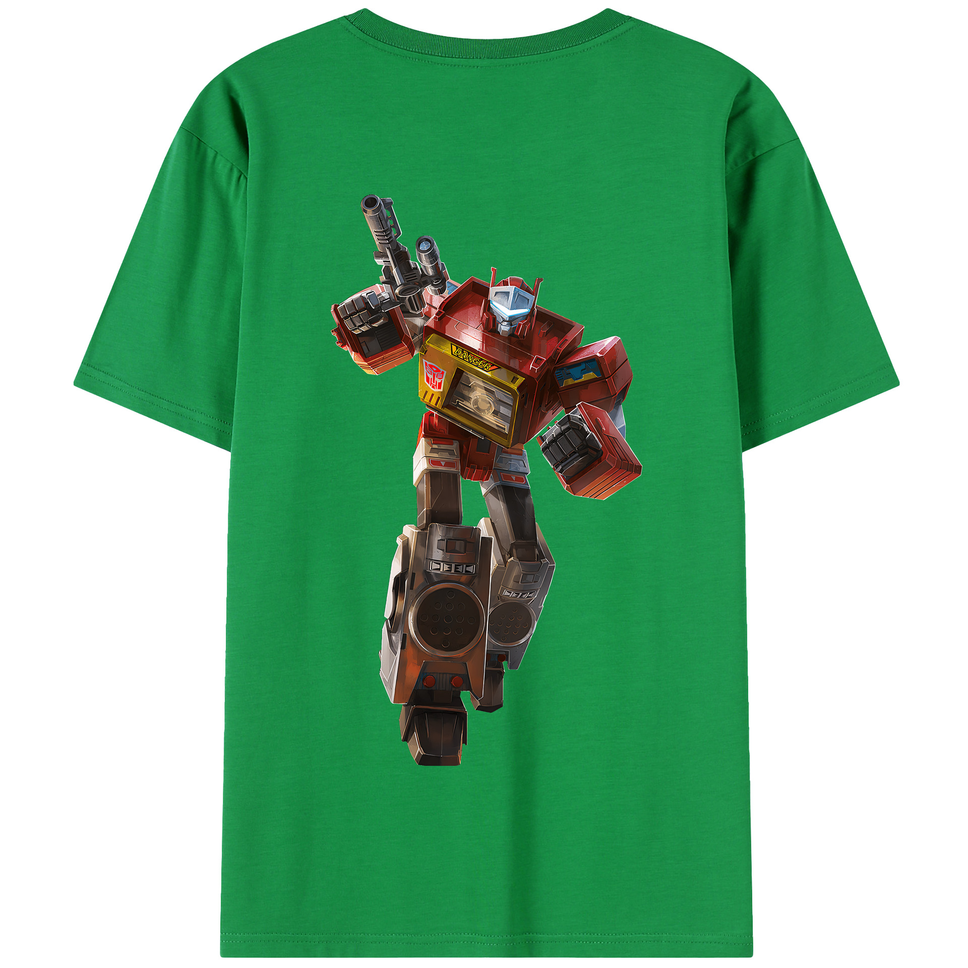 （画像用） Transformers トランスフォーマー 綿100％半袖Tシャツ（背面プリント）