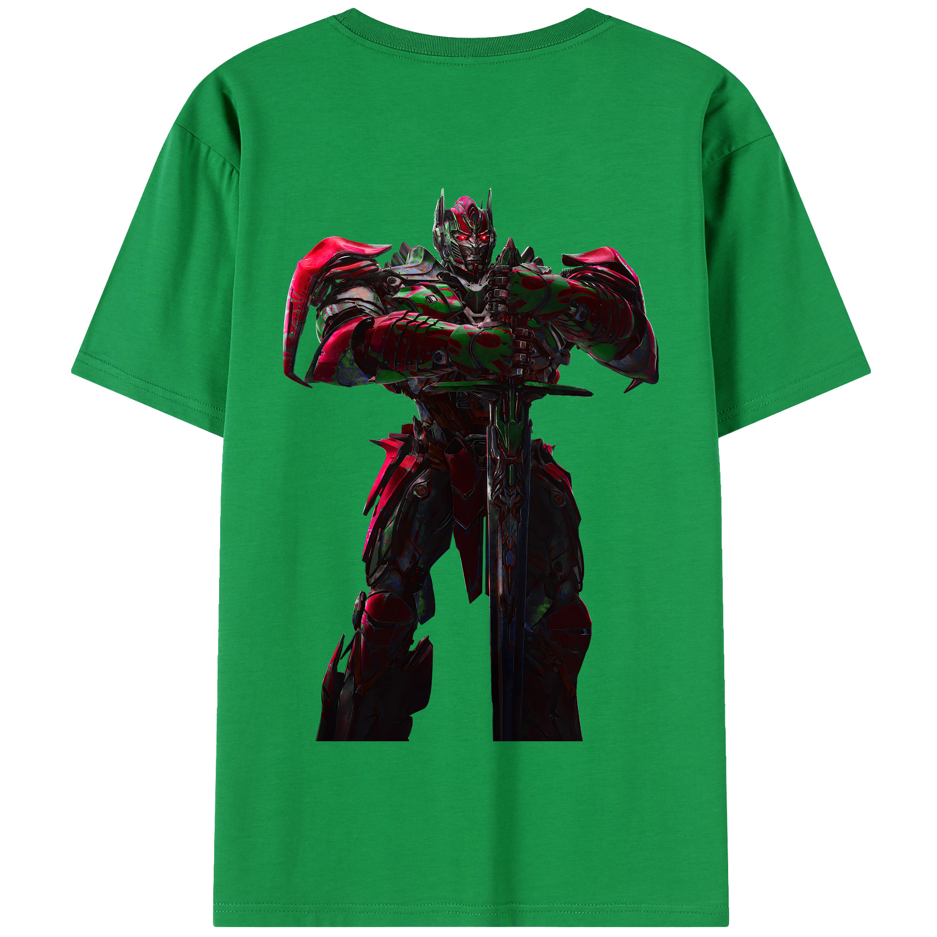 （画像用） Transformers トランスフォーマー 綿100％半袖Tシャツ（背面プリント）