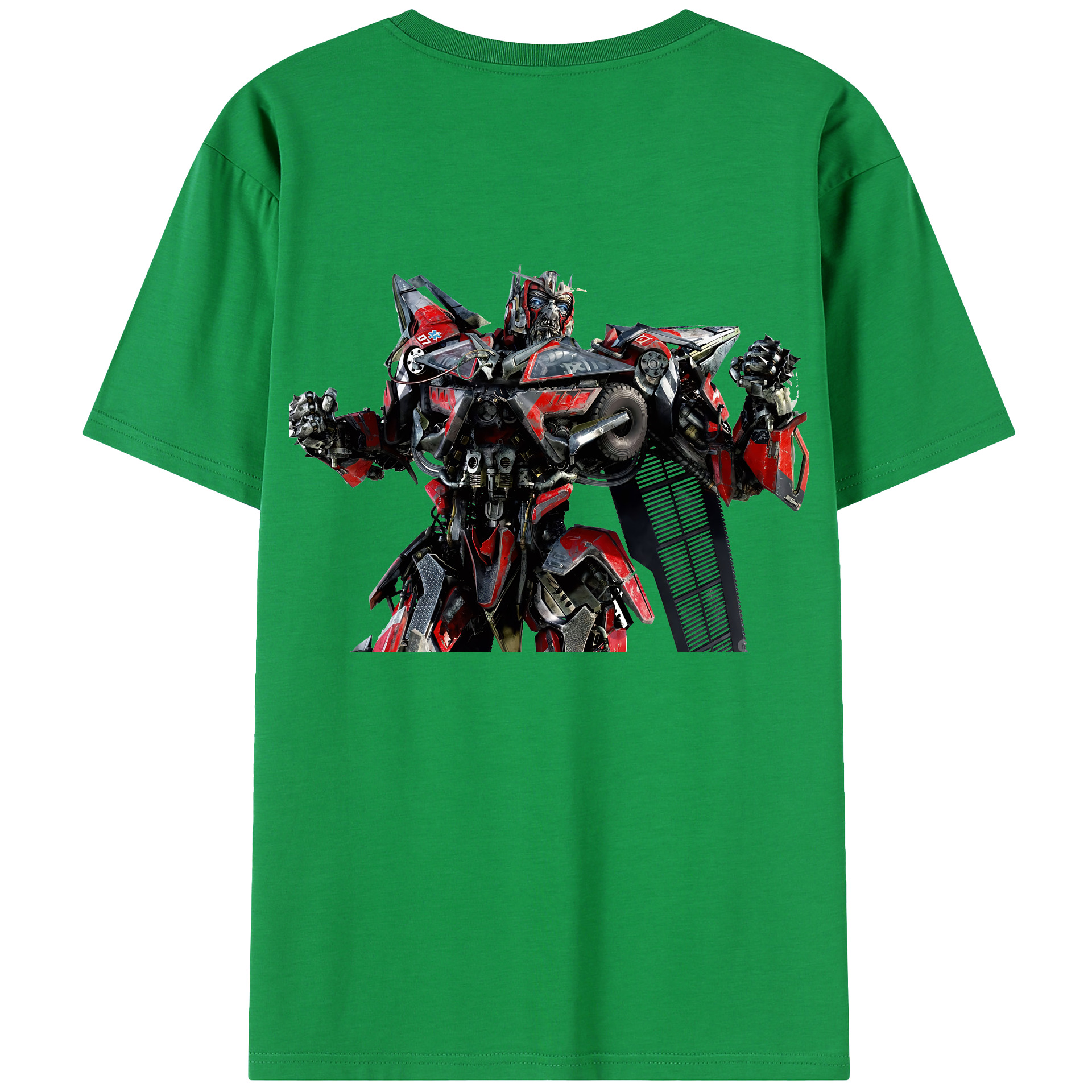 （画像用） Transformers トランスフォーマー 綿100％半袖Tシャツ（背面プリント）