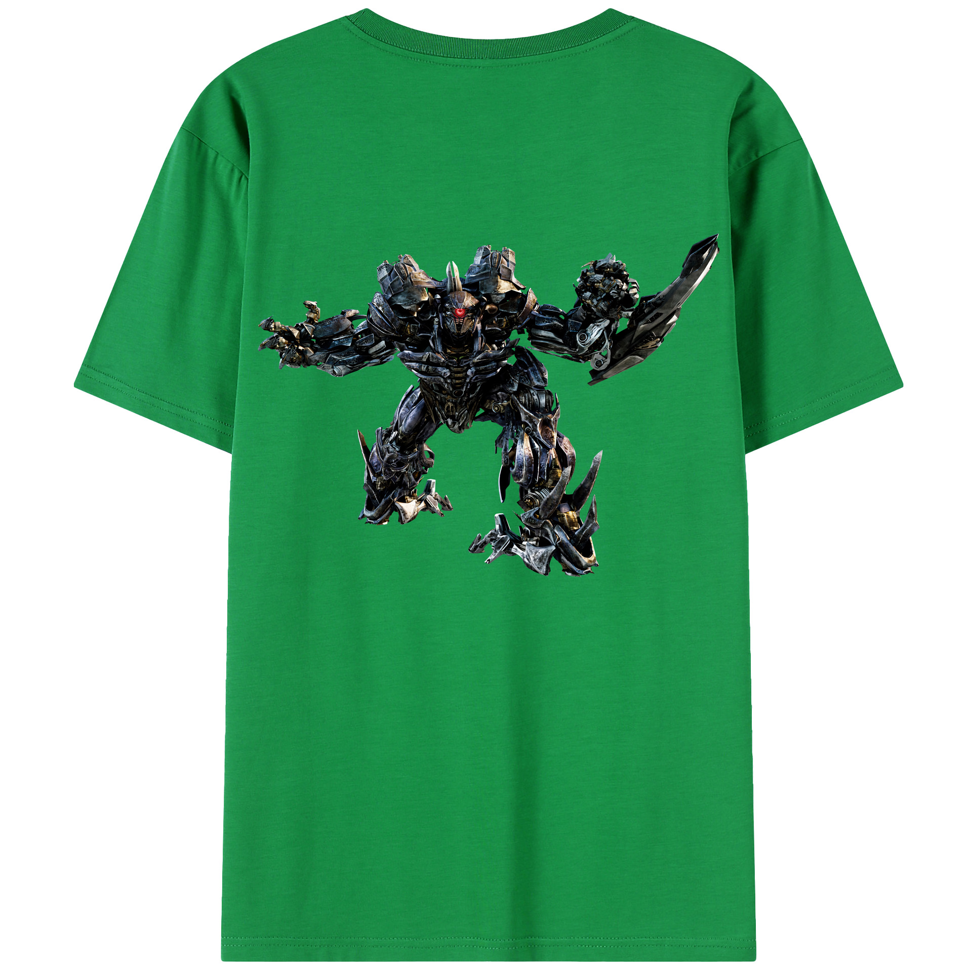 （画像用） Transformers トランスフォーマー 綿100％半袖Tシャツ（背面プリント）