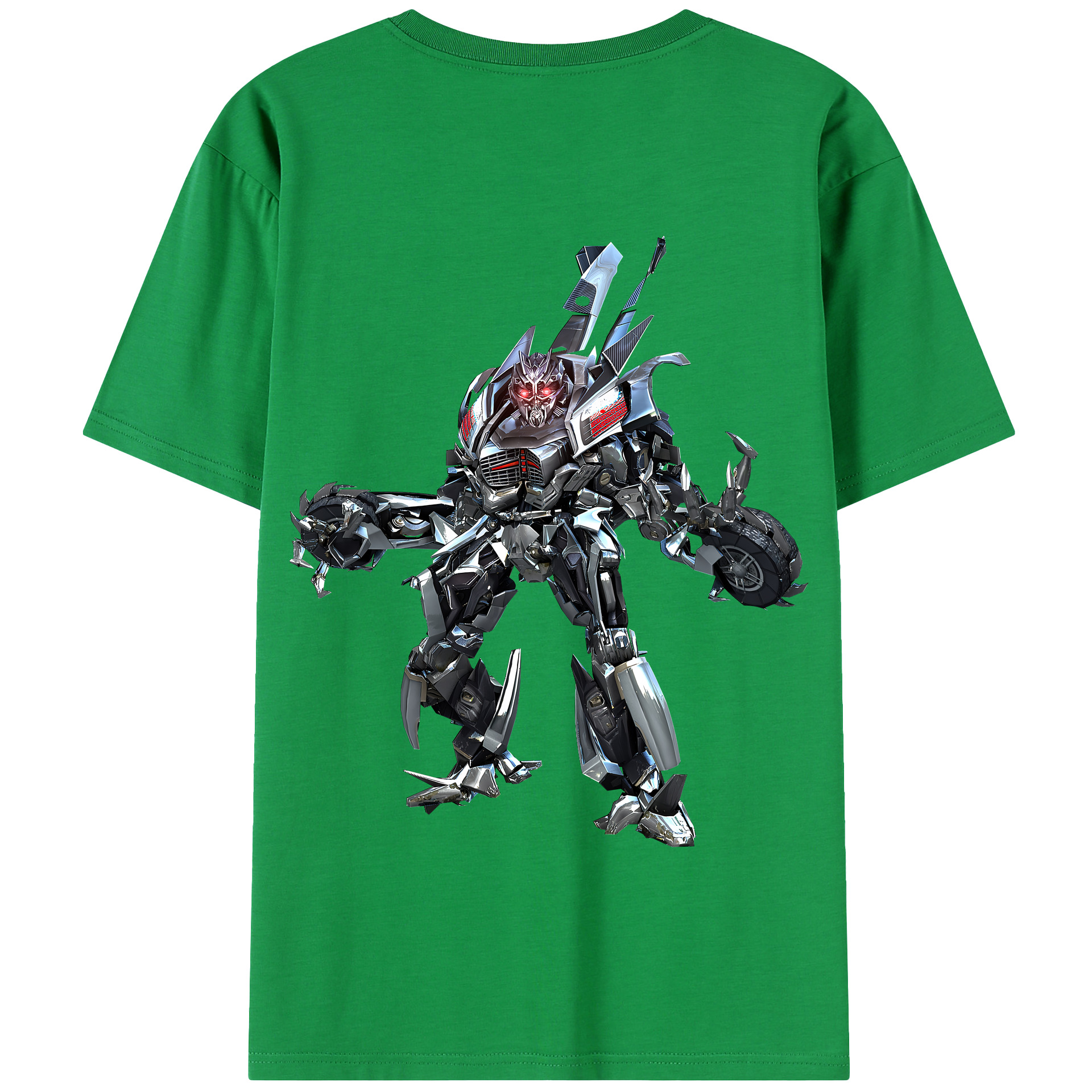 （画像用） Transformers トランスフォーマー 綿100％半袖Tシャツ（背面プリント）
