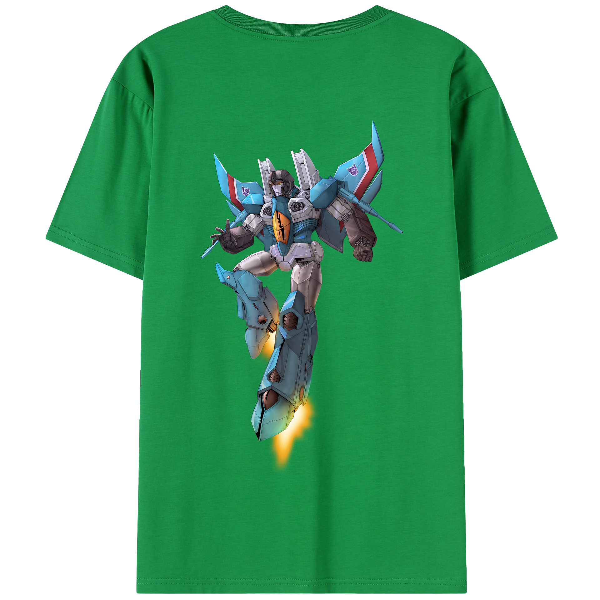 （画像用） Transformers トランスフォーマー 綿100％半袖Tシャツ（背面プリント）