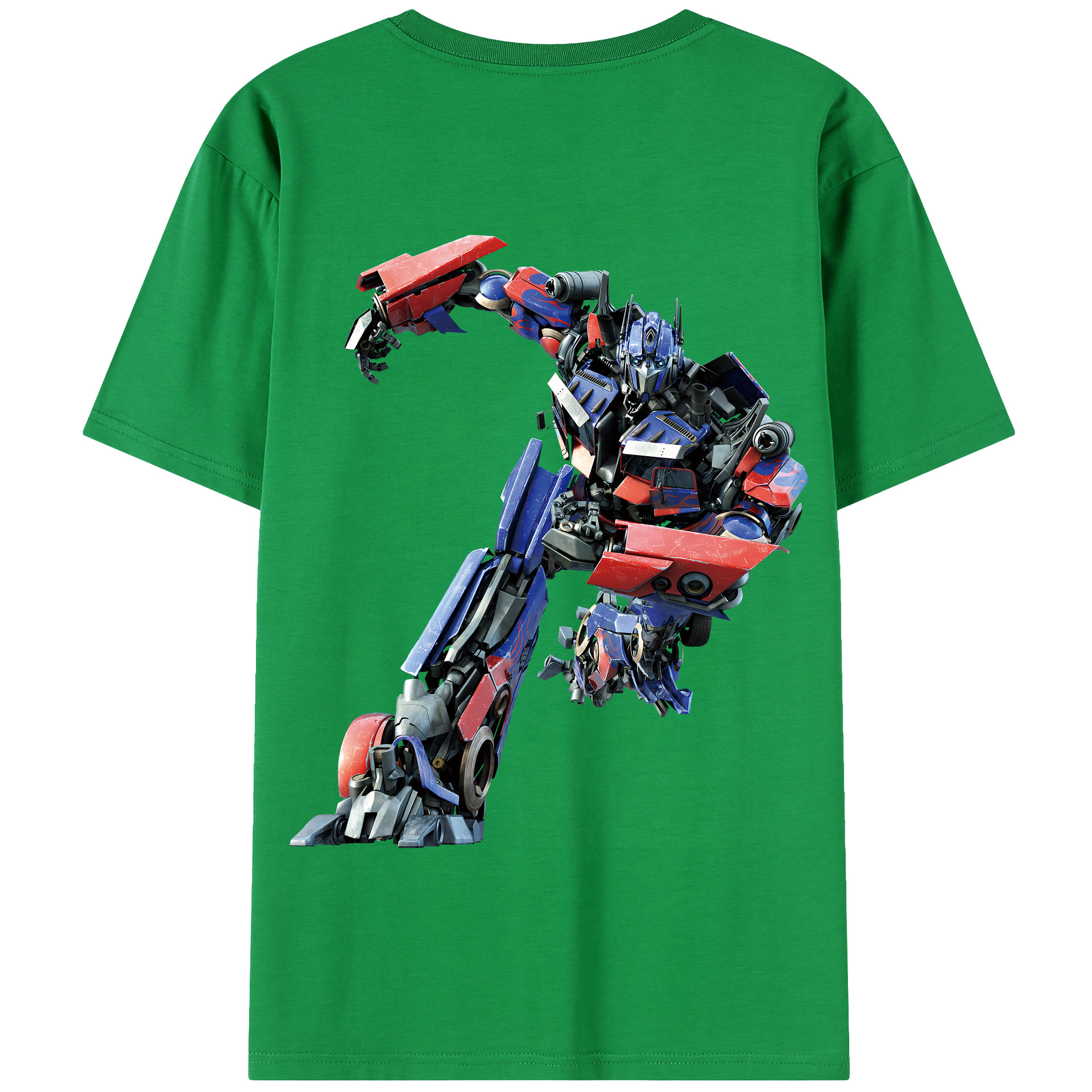 （画像用） Transformers トランスフォーマー 綿100％半袖Tシャツ（背面プリント）