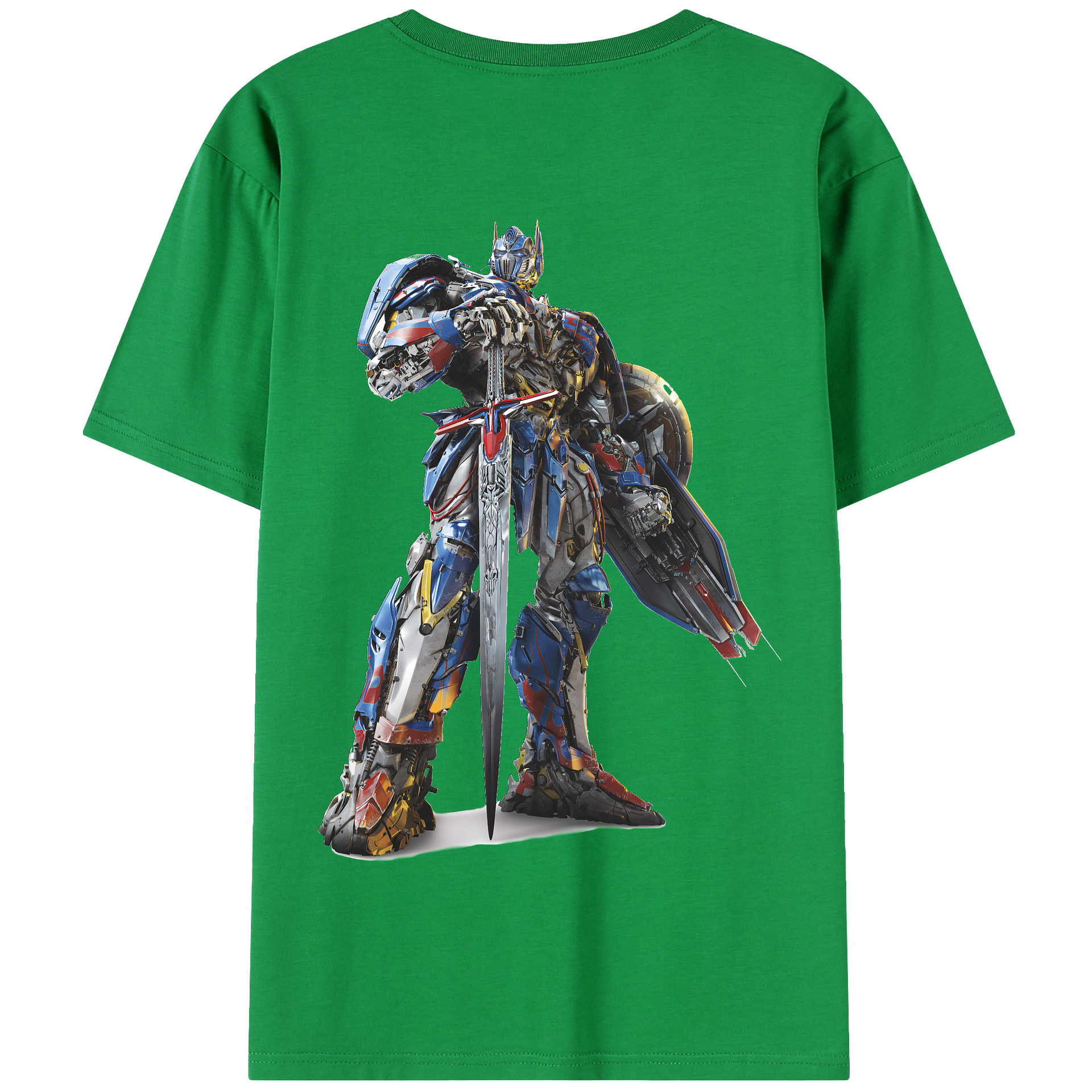（画像用） Transformers トランスフォーマー 綿100％半袖Tシャツ（背面プリント）