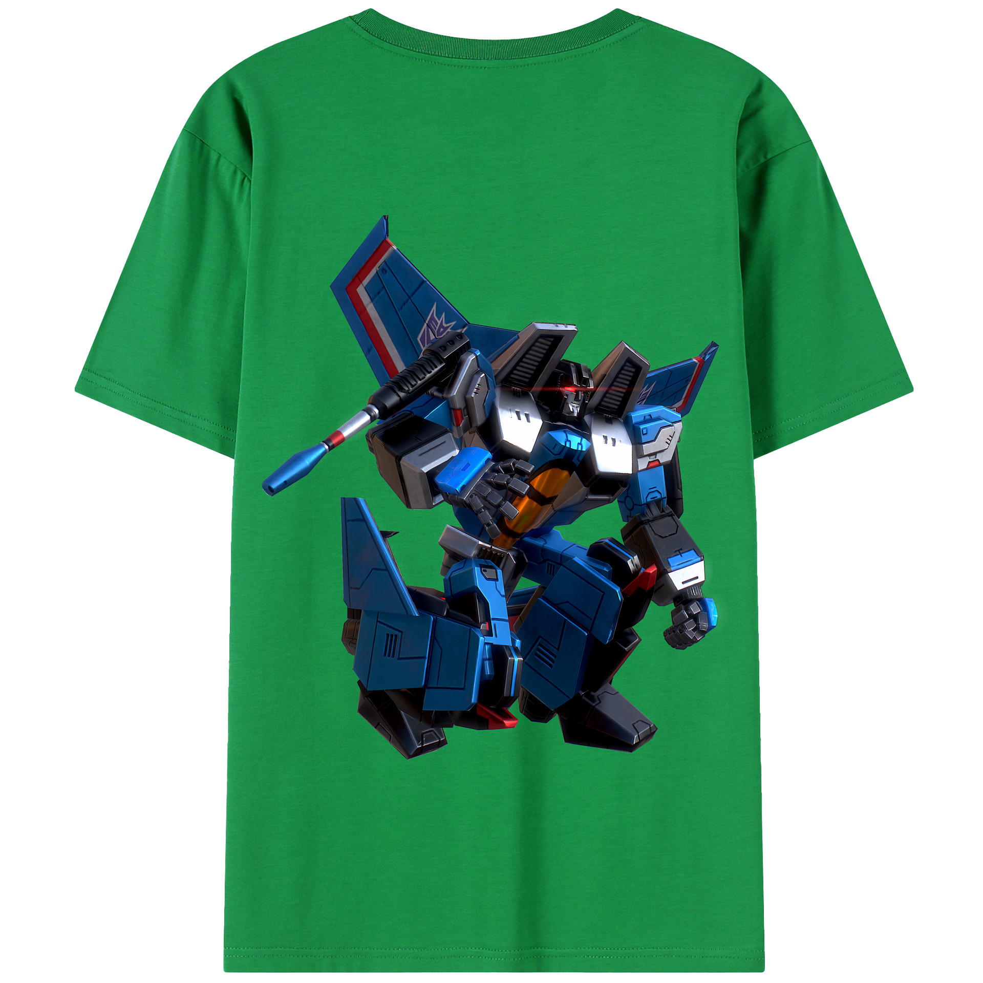（画像用） Transformers トランスフォーマー 綿100％半袖Tシャツ（背面プリント）