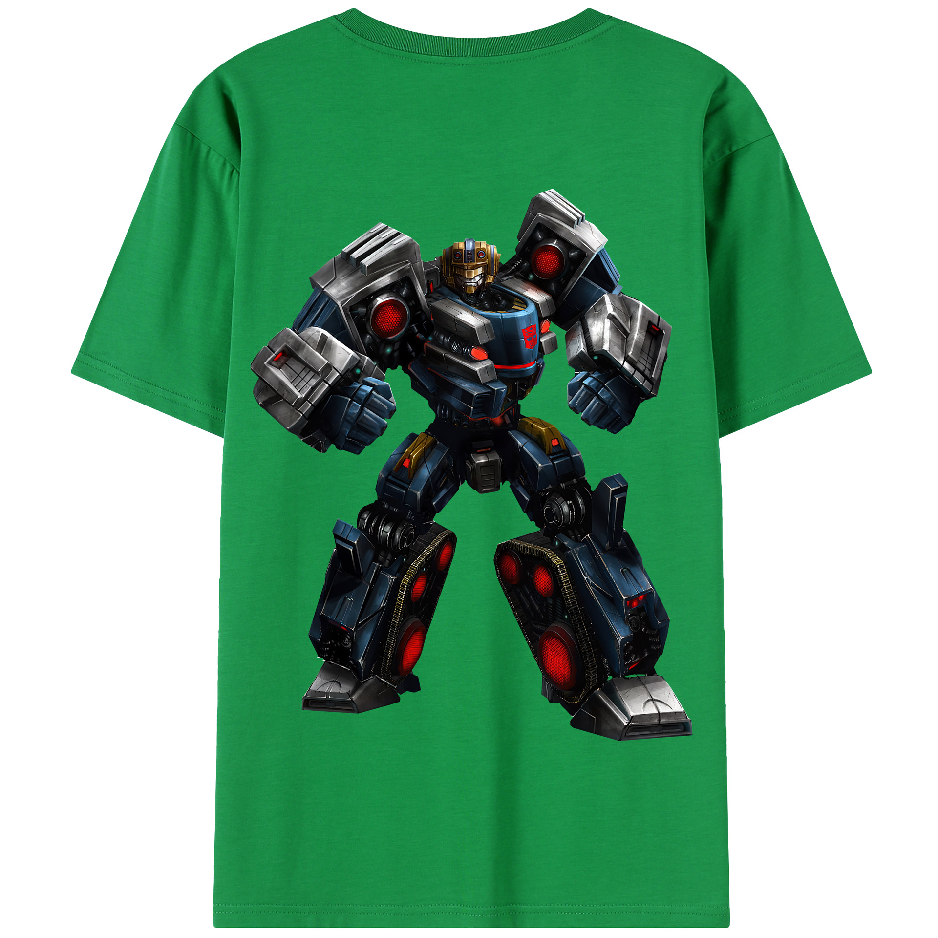 （画像用） Transformers トランスフォーマー 綿100％半袖Tシャツ（背面プリント）