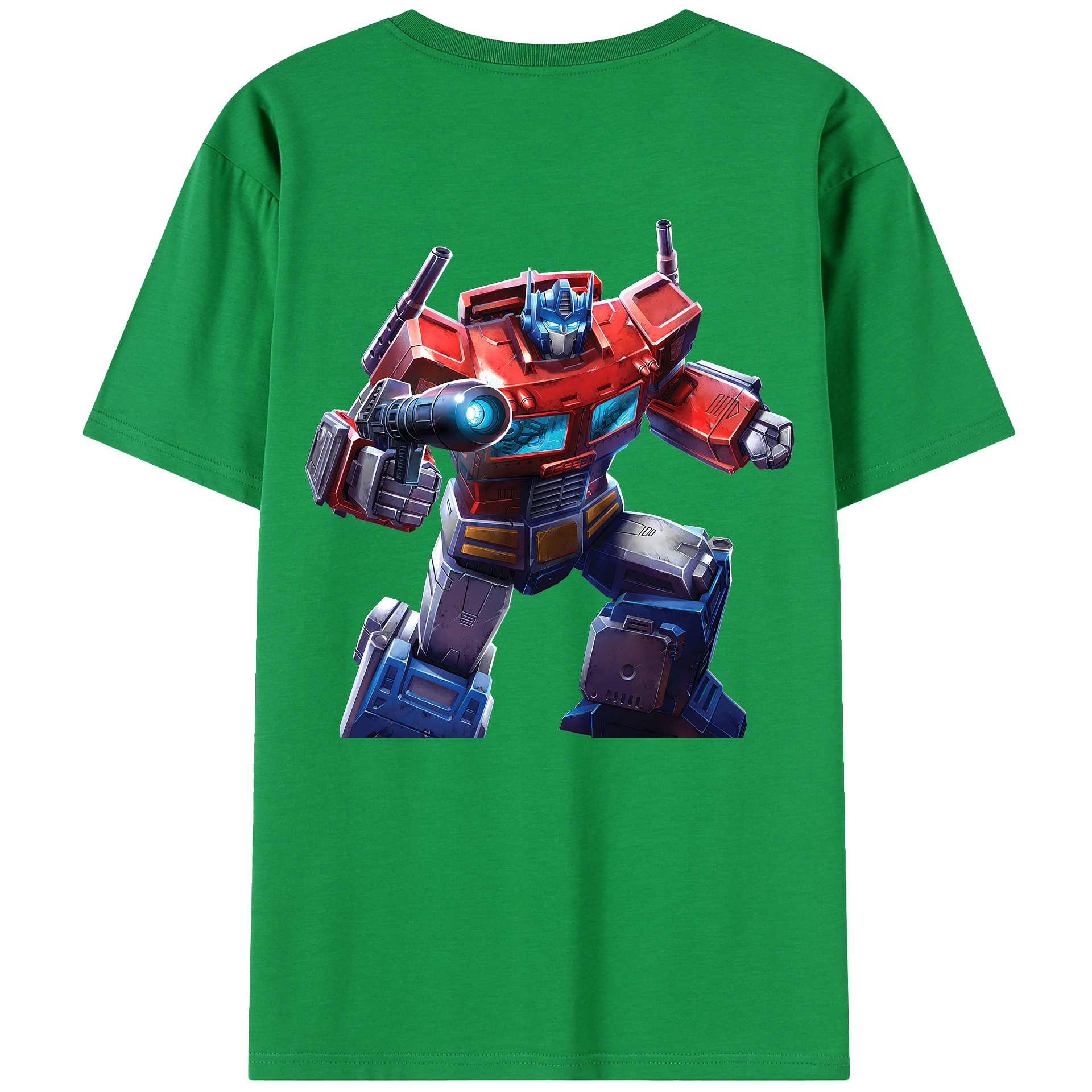 （画像用） Transformers トランスフォーマー 綿100％半袖Tシャツ（背面プリント）