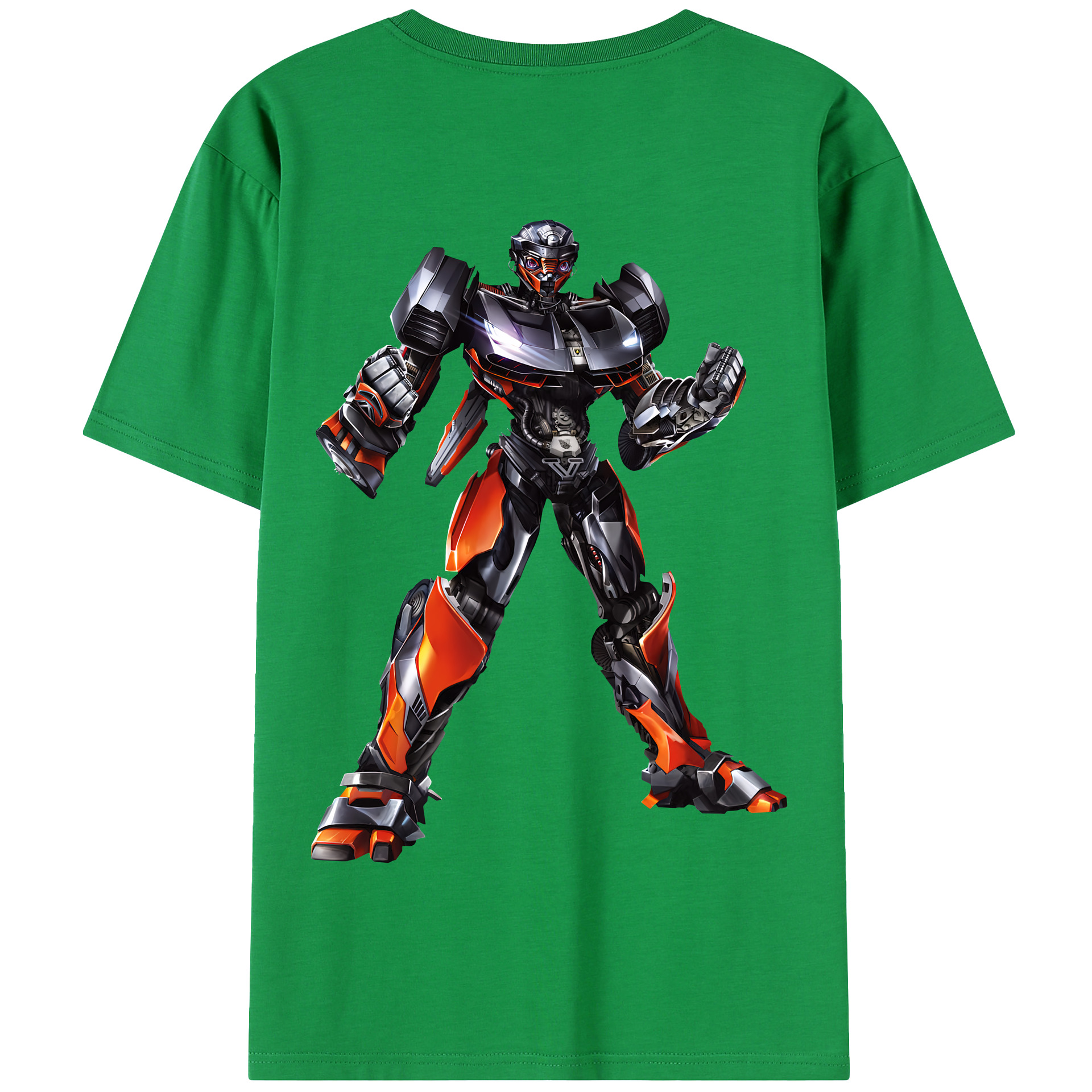 （画像用） Transformers トランスフォーマー 綿100％半袖Tシャツ（背面プリント）