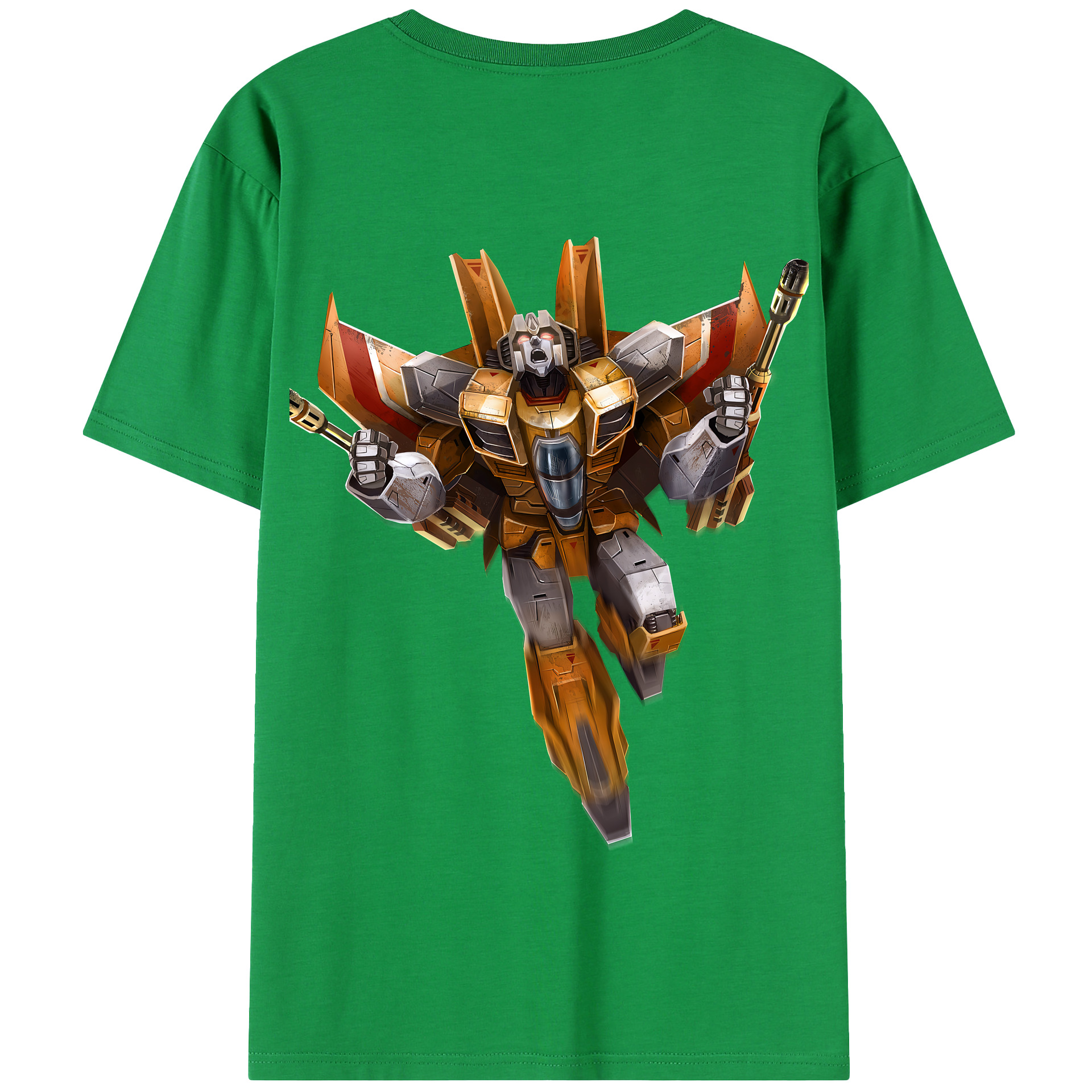 （画像用） Transformers トランスフォーマー 綿100％半袖Tシャツ（背面プリント）
