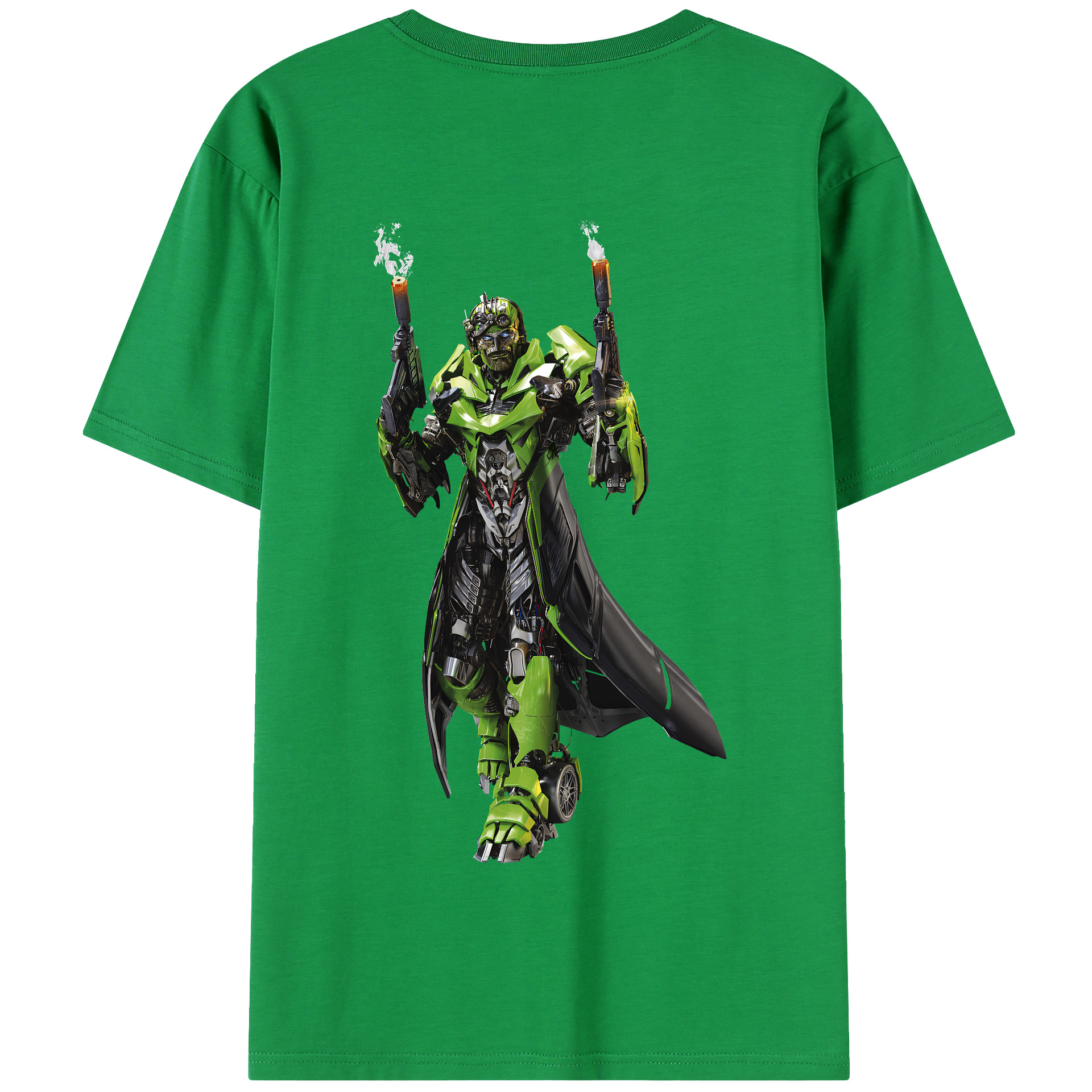 （画像用） Transformers トランスフォーマー 綿100％半袖Tシャツ（背面プリント）