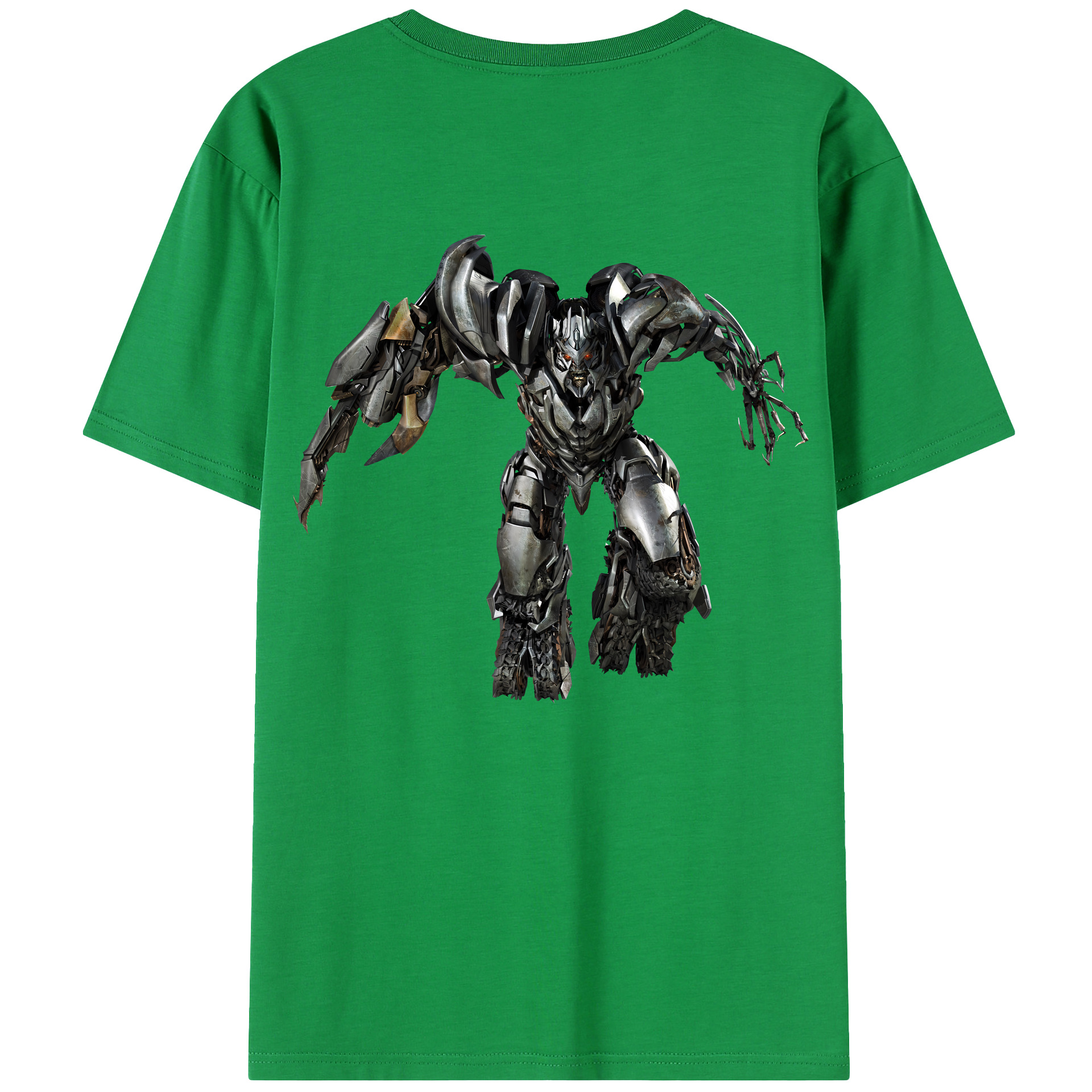 （画像用） Transformers トランスフォーマー 綿100％半袖Tシャツ（背面プリント）