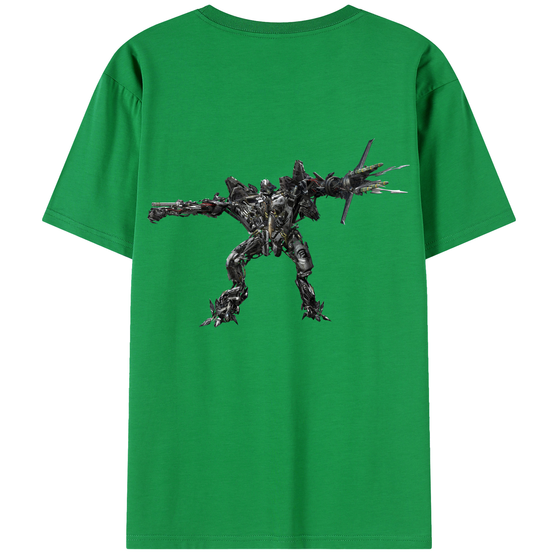 （画像用） Transformers トランスフォーマー 綿100％半袖Tシャツ（背面プリント）