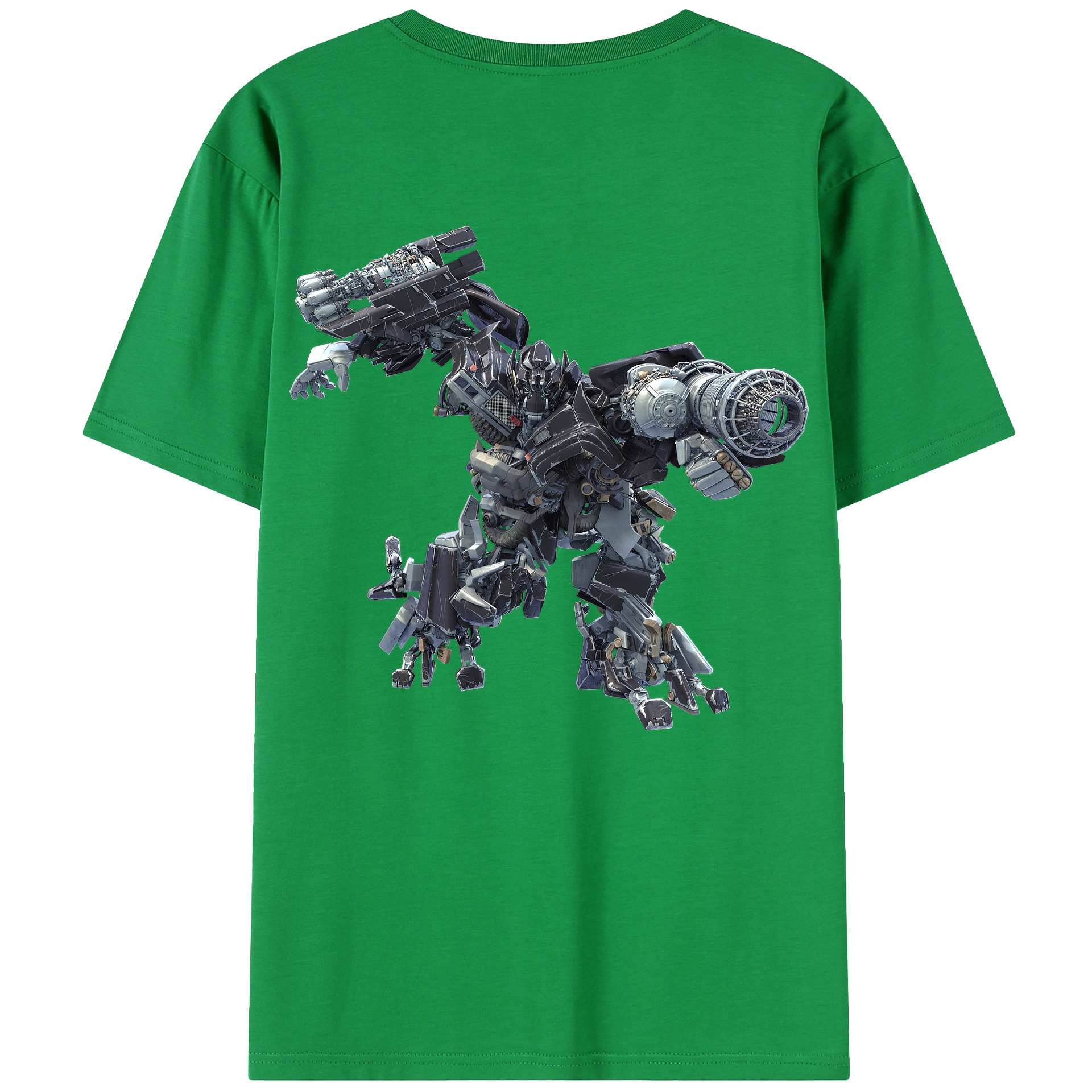（画像用） Transformers トランスフォーマー 綿100％半袖Tシャツ（背面プリント）
