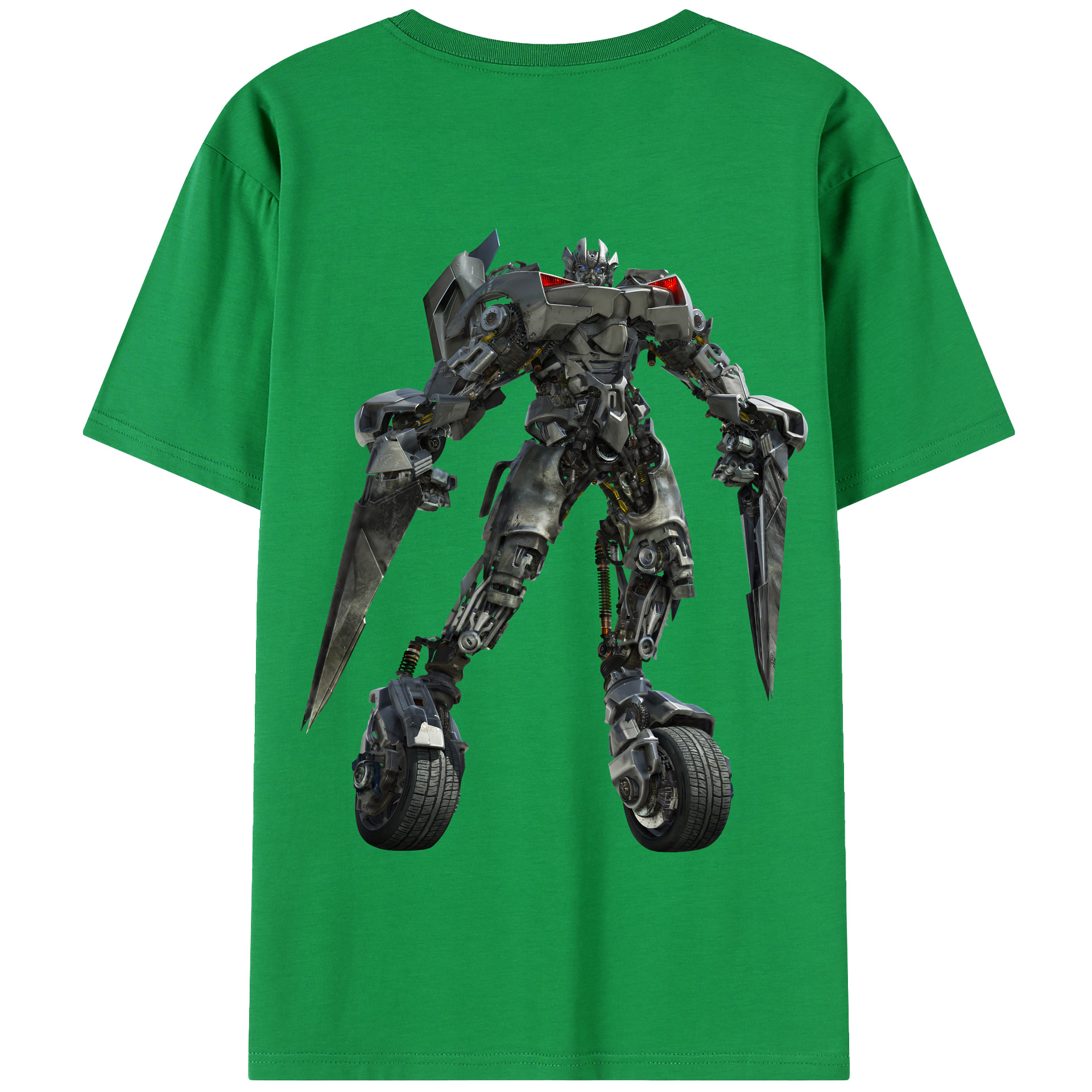 （画像用） Transformers トランスフォーマー 綿100％半袖Tシャツ（背面プリント）