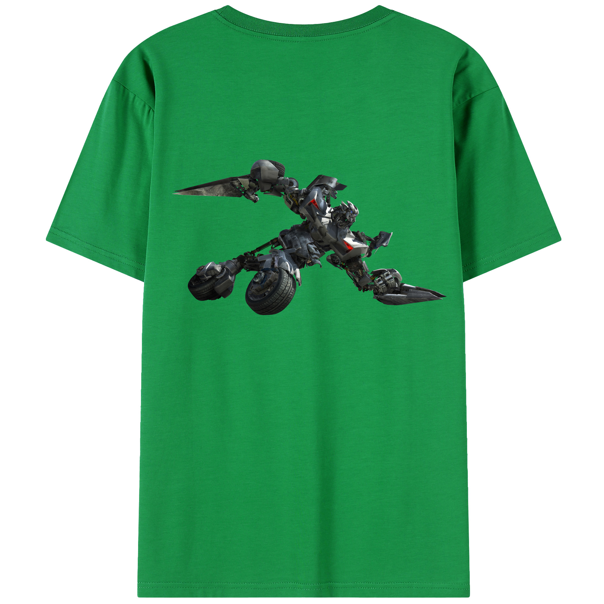 （画像用） Transformers トランスフォーマー 綿100％半袖Tシャツ（背面プリント）