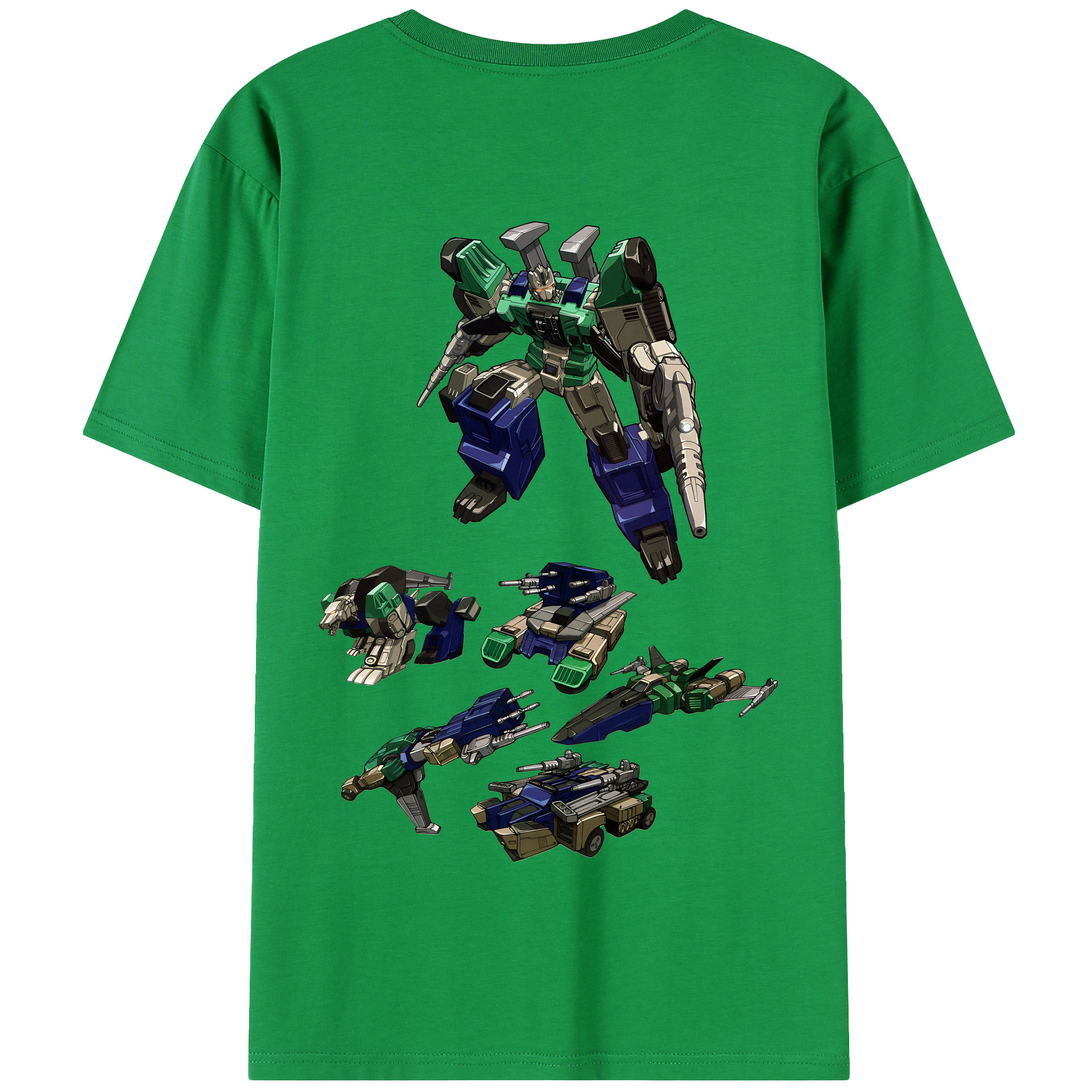 （画像用） Transformers トランスフォーマー 綿100％半袖Tシャツ（背面プリント）