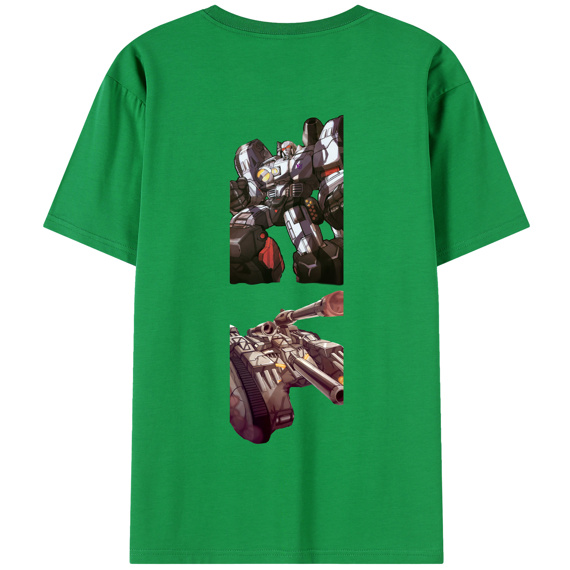 （画像用） Transformers トランスフォーマー 綿100％半袖Tシャツ（背面プリント）