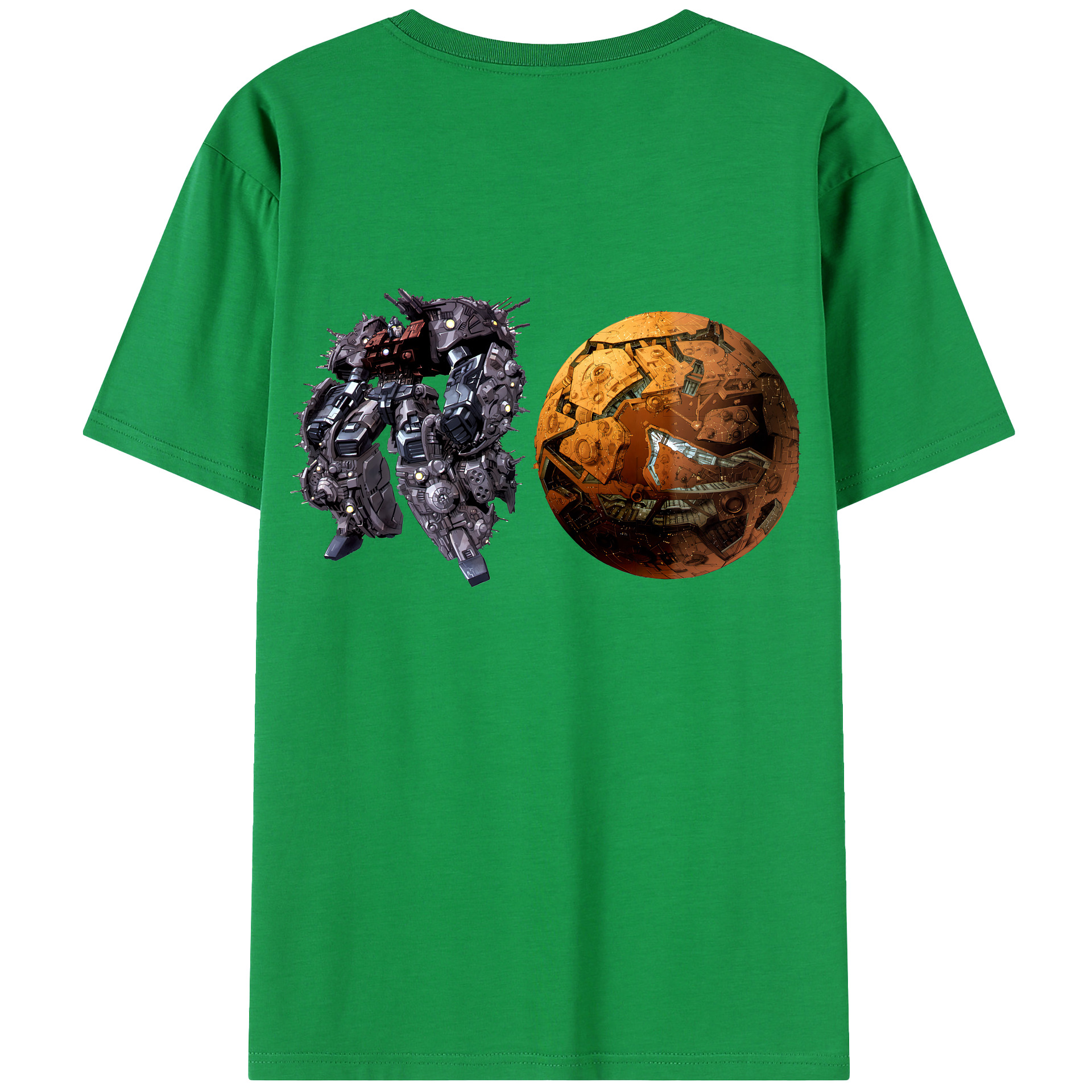 （画像用） Transformers トランスフォーマー 綿100％半袖Tシャツ（背面プリント）