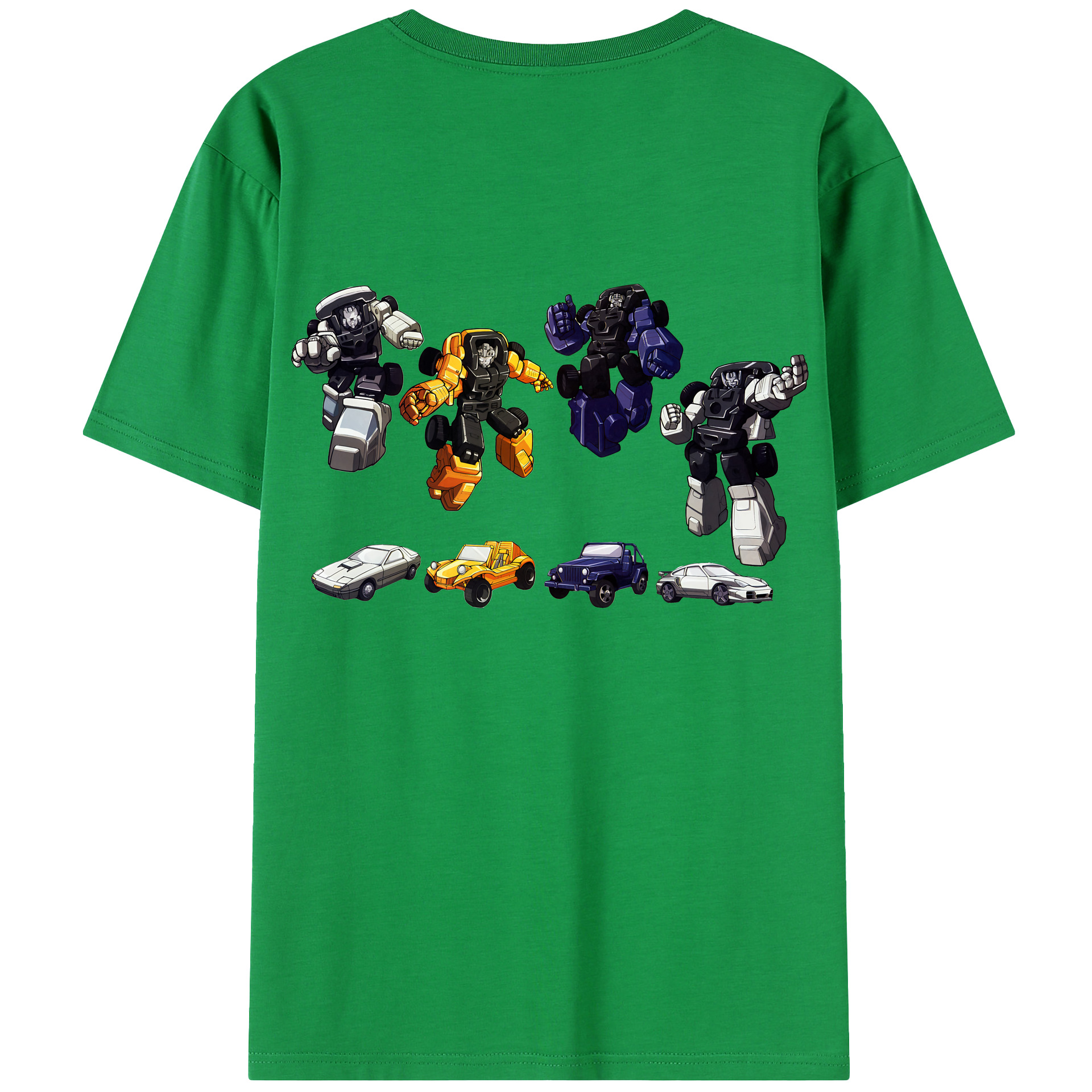 （画像用） Transformers トランスフォーマー 綿100％半袖Tシャツ（背面プリント）