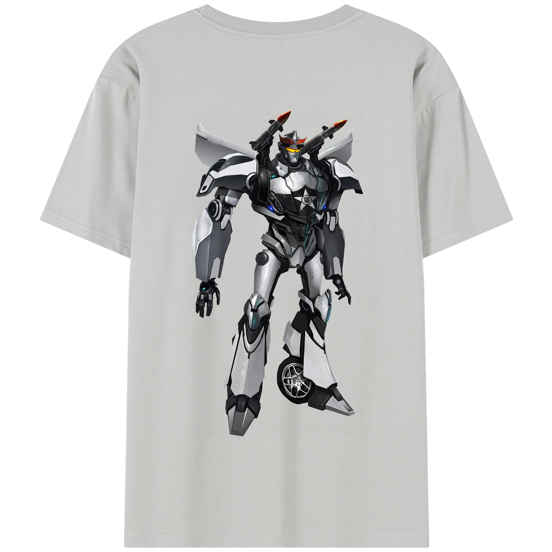 （画像用） Transformers トランスフォーマー 綿100％半袖Tシャツ（背面プリント）
