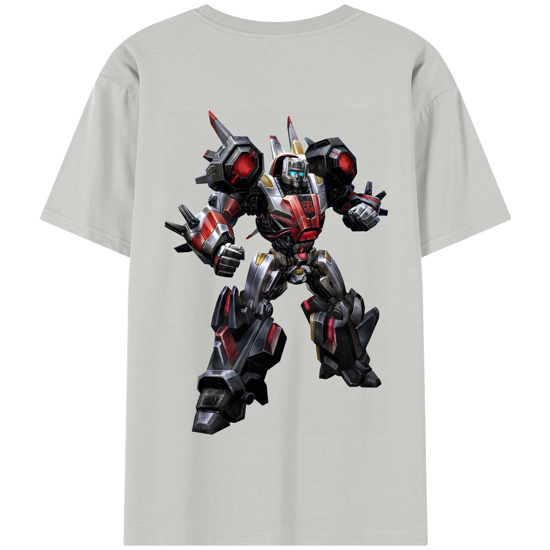 （画像用） Transformers トランスフォーマー 綿100％半袖Tシャツ（背面プリント）