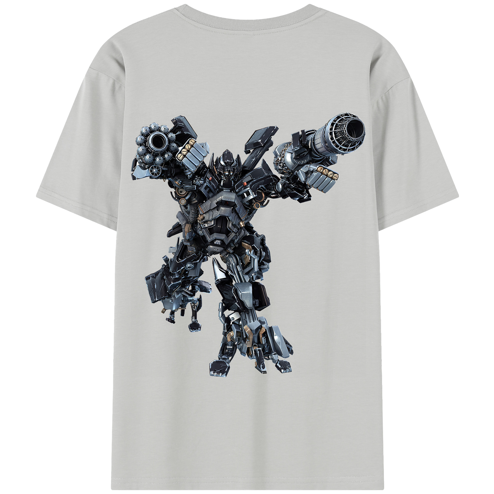 （画像用） Transformers トランスフォーマー 綿100％半袖Tシャツ（背面プリント）