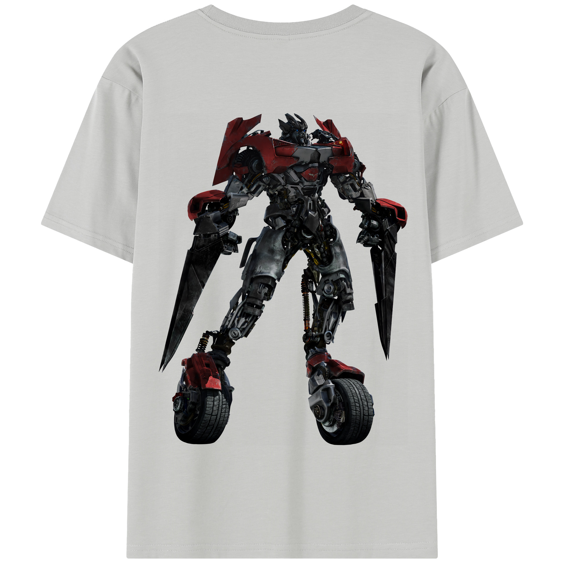 （画像用） Transformers トランスフォーマー 綿100％半袖Tシャツ（背面プリント）