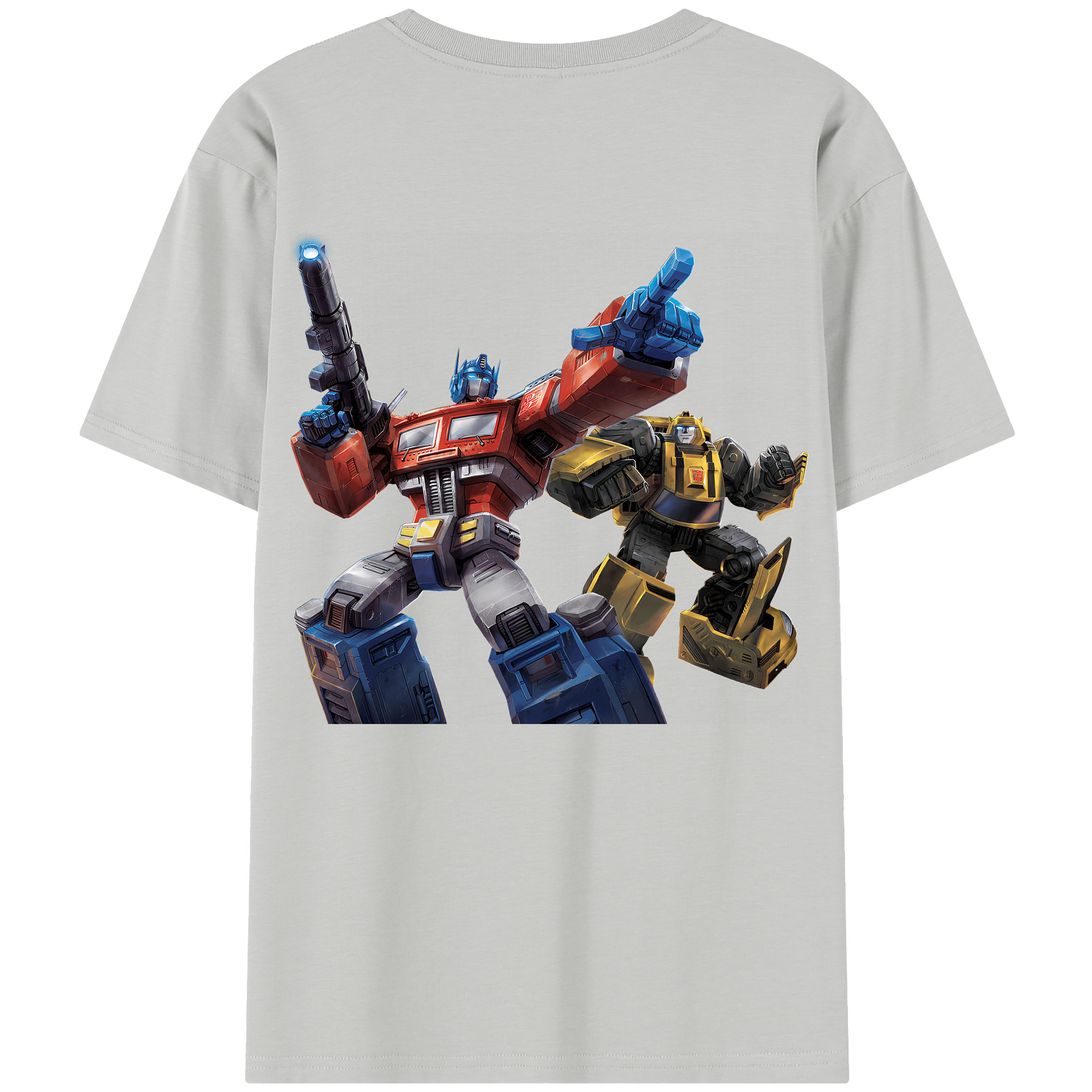 （画像用） Transformers トランスフォーマー 綿100％半袖Tシャツ（背面プリント）