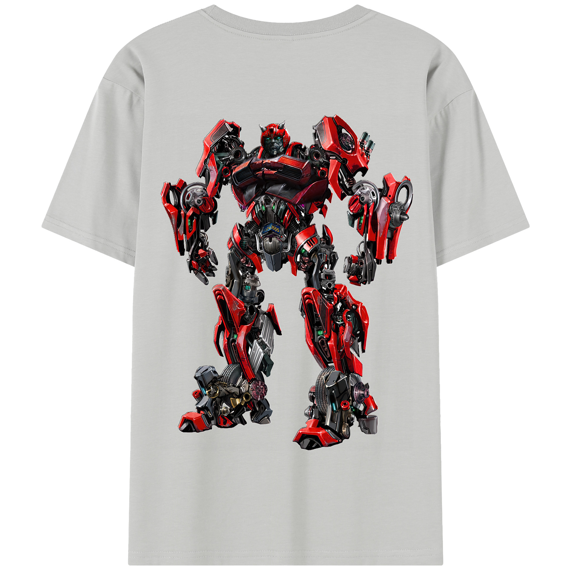 （画像用） Transformers トランスフォーマー 綿100％半袖Tシャツ（背面プリント）