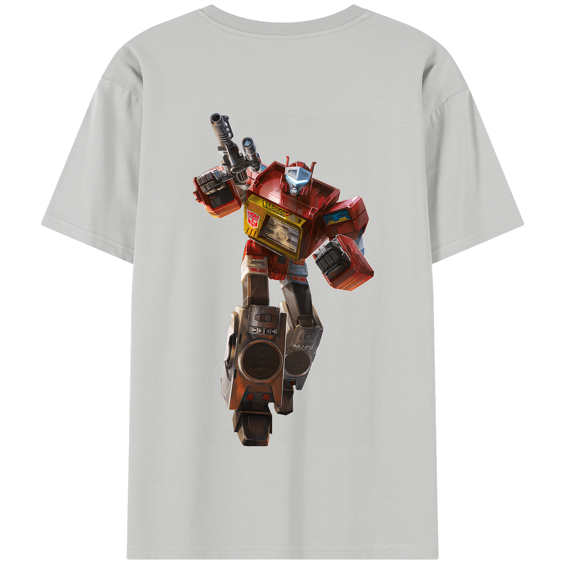（画像用） Transformers トランスフォーマー 綿100％半袖Tシャツ（背面プリント）