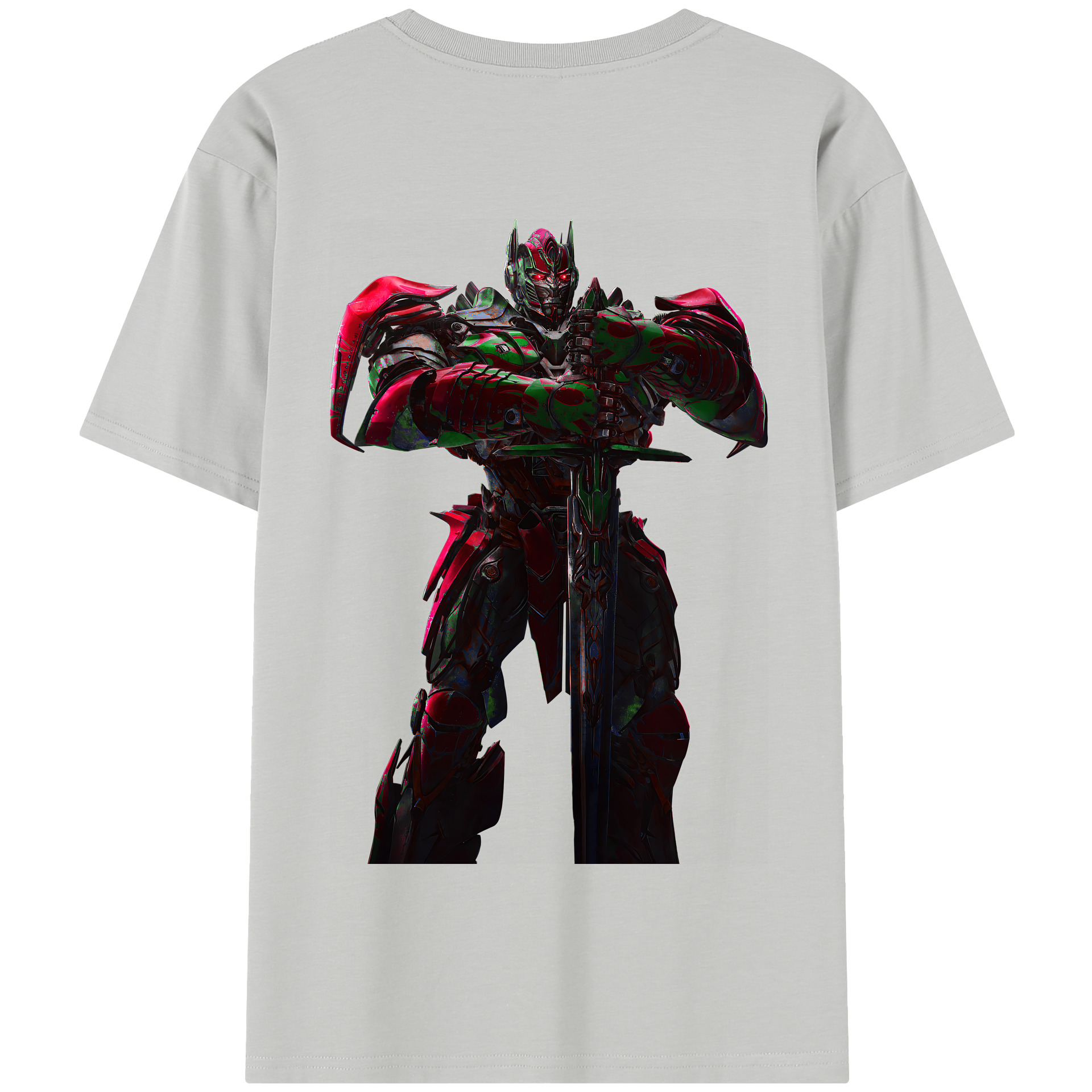 （画像用） Transformers トランスフォーマー 綿100％半袖Tシャツ（背面プリント）
