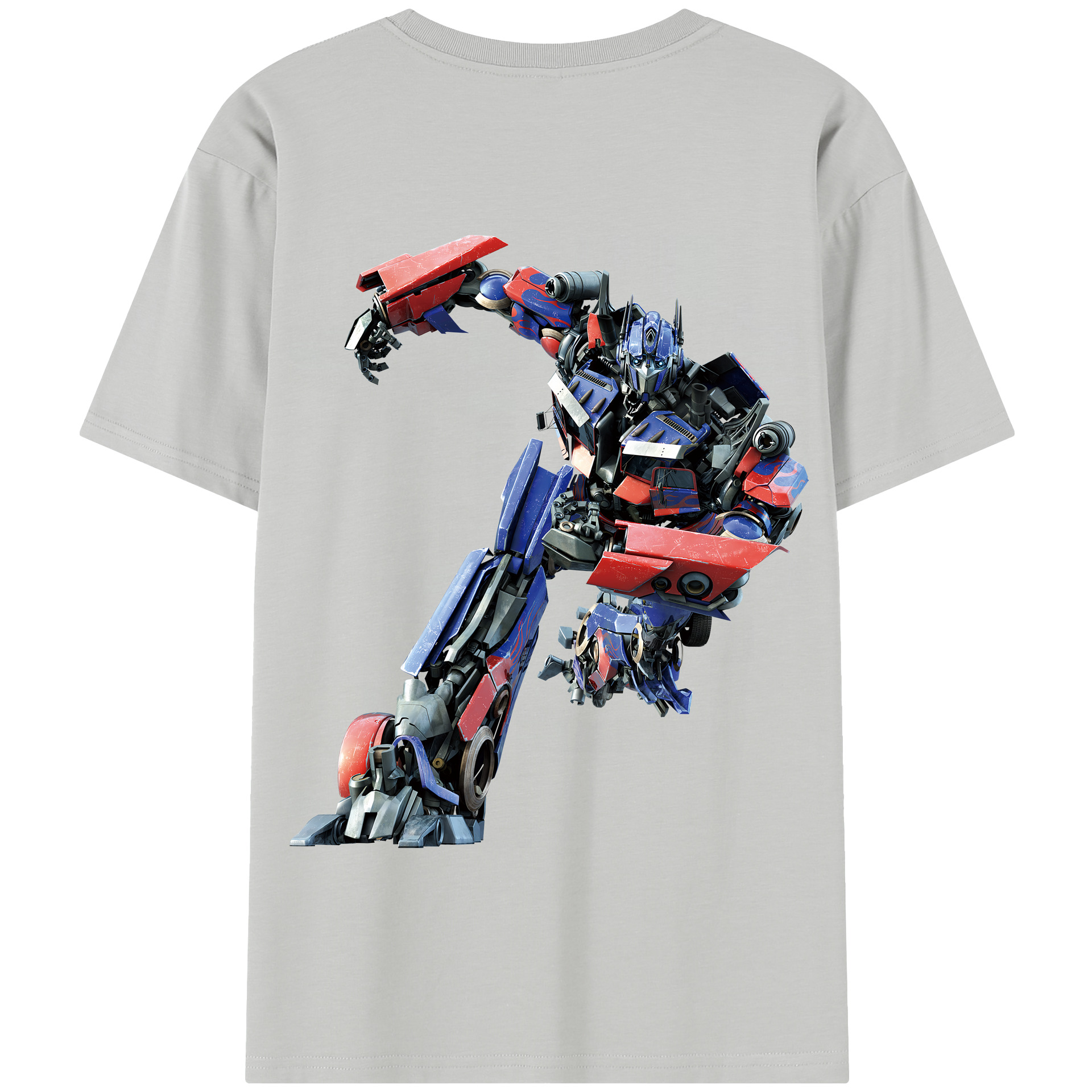 （画像用） Transformers トランスフォーマー 綿100％半袖Tシャツ（背面プリント）