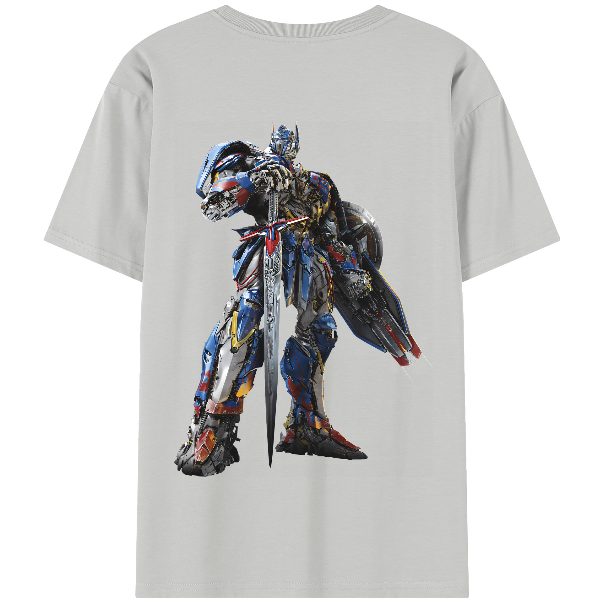 （画像用） Transformers トランスフォーマー 綿100％半袖Tシャツ（背面プリント）