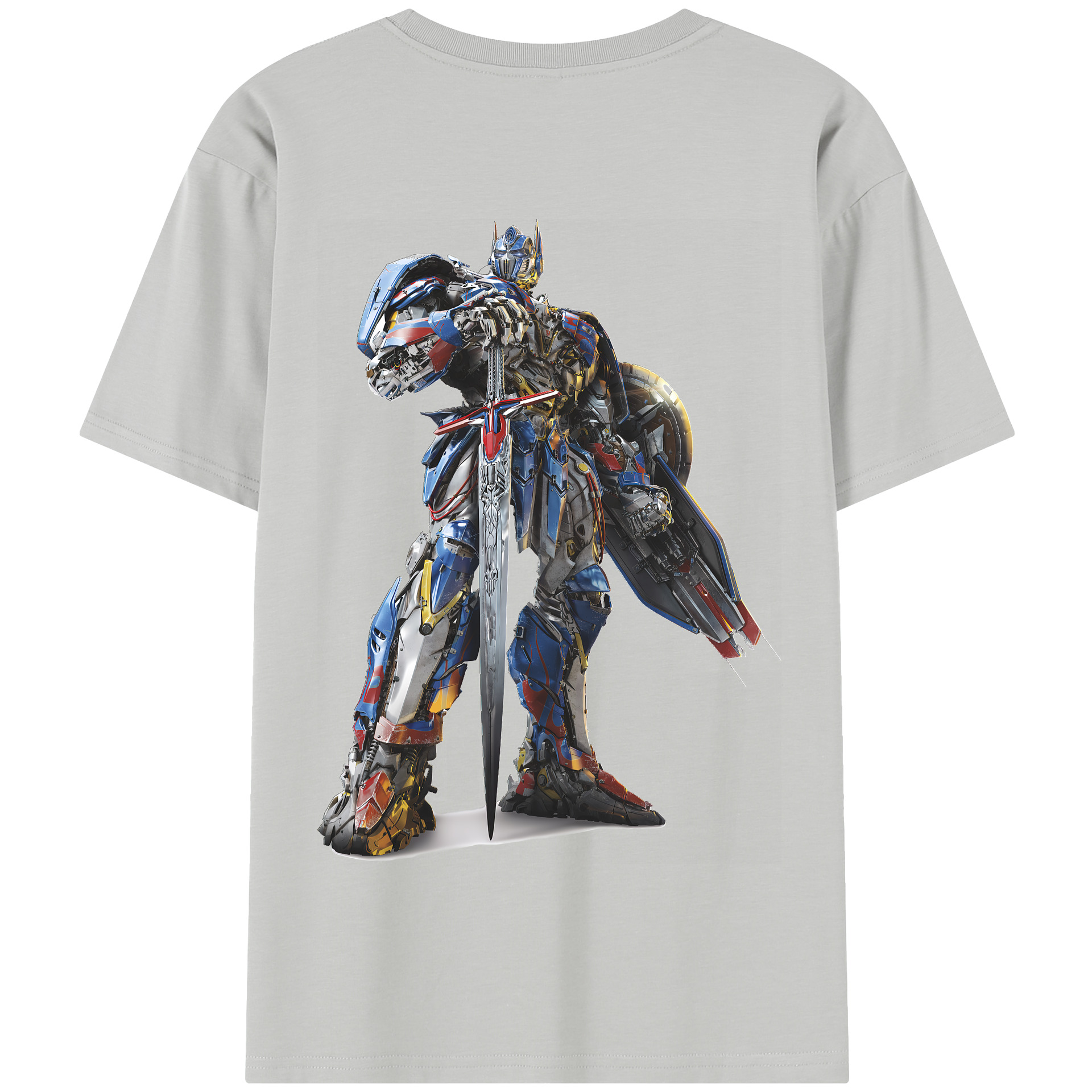 （画像用） Transformers トランスフォーマー 綿100％半袖Tシャツ（背面プリント）