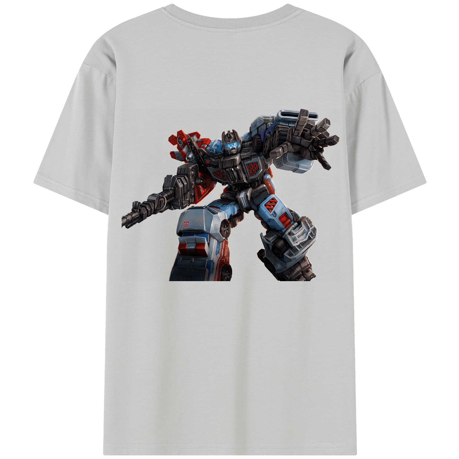 （画像用） Transformers トランスフォーマー 綿100％半袖Tシャツ（背面プリント）