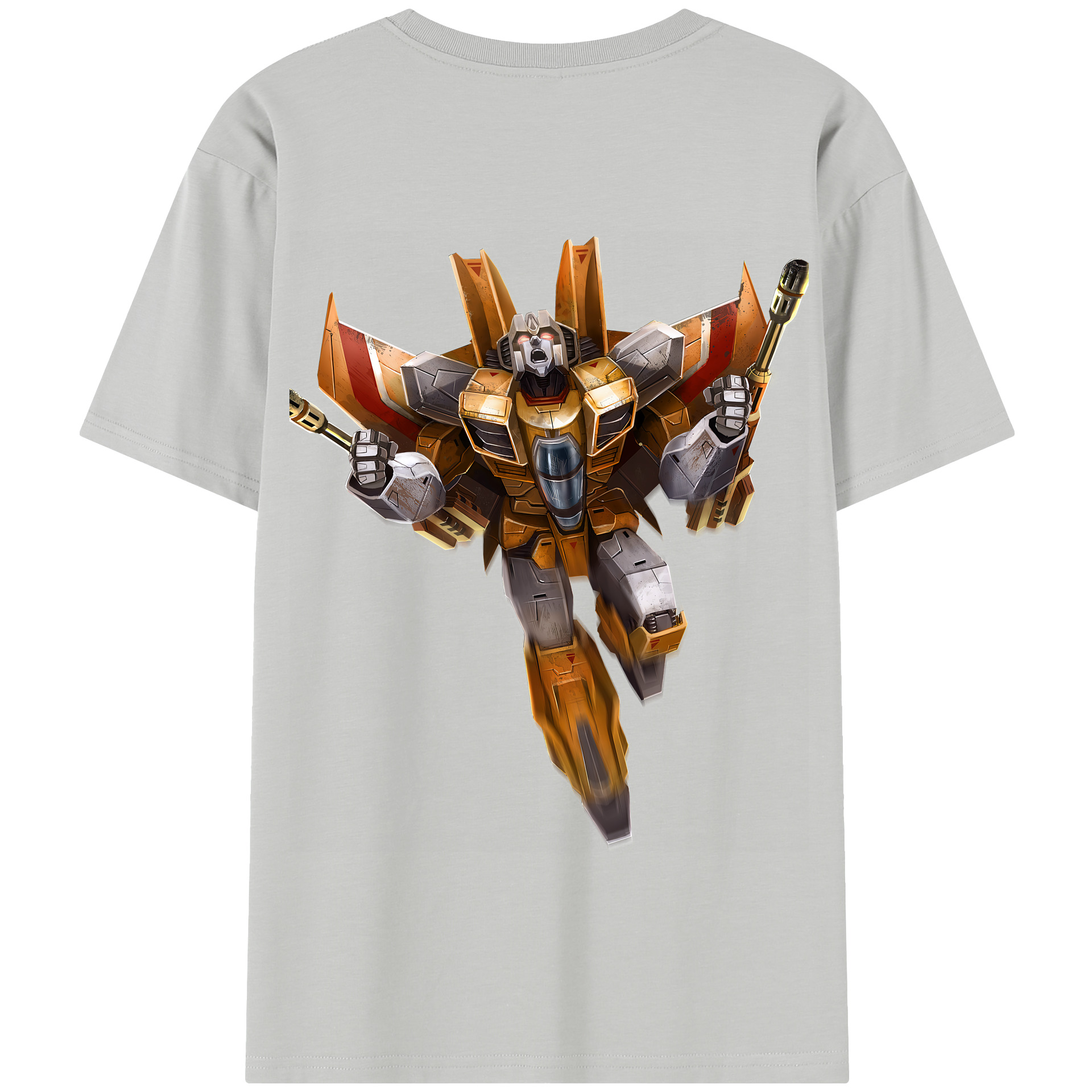 （画像用） Transformers トランスフォーマー 綿100％半袖Tシャツ（背面プリント）