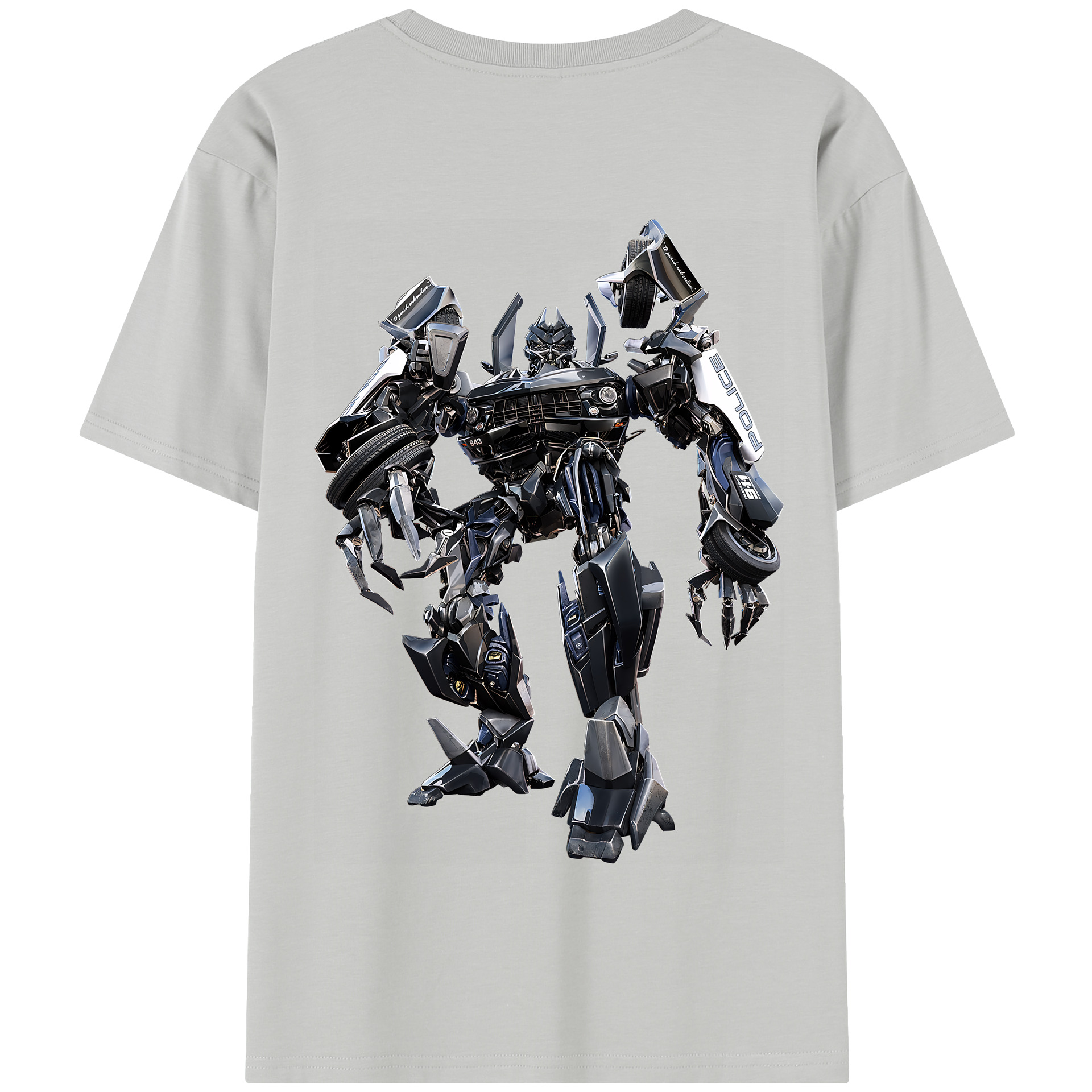 （画像用） Transformers トランスフォーマー 綿100％半袖Tシャツ（背面プリント）