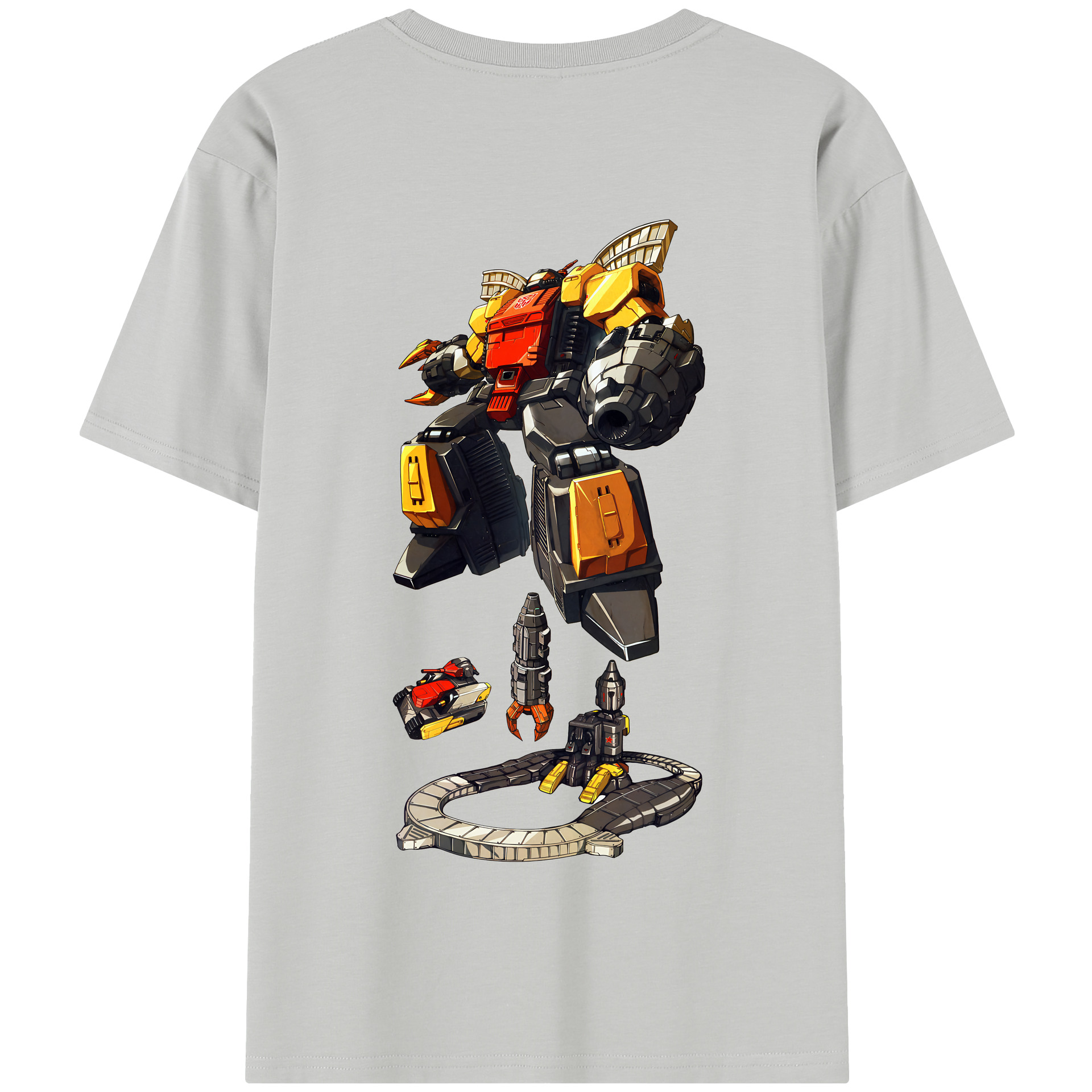 （画像用） Transformers トランスフォーマー 綿100％半袖Tシャツ（背面プリント）