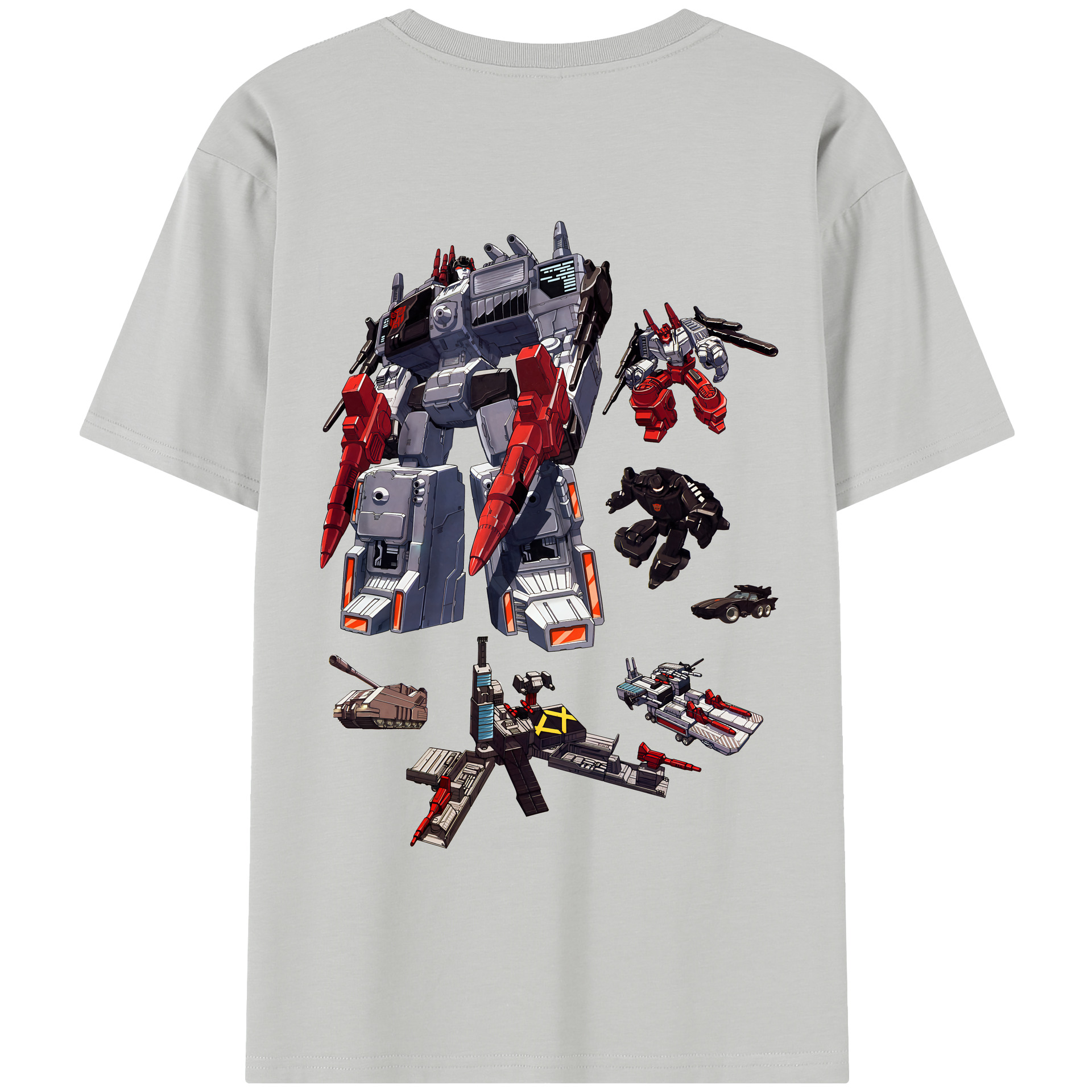 （画像用） Transformers トランスフォーマー 綿100％半袖Tシャツ（背面プリント）