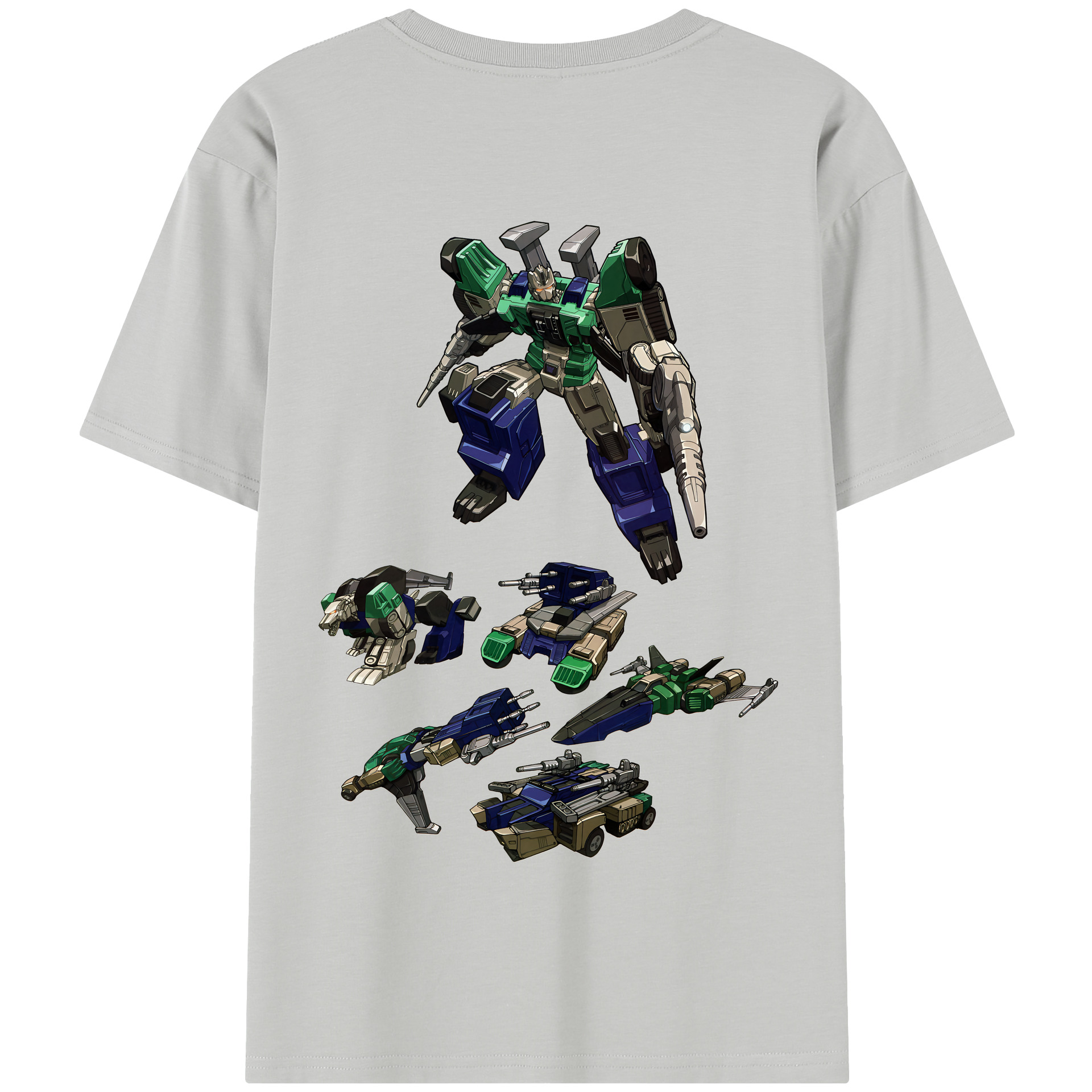 （画像用） Transformers トランスフォーマー 綿100％半袖Tシャツ（背面プリント）