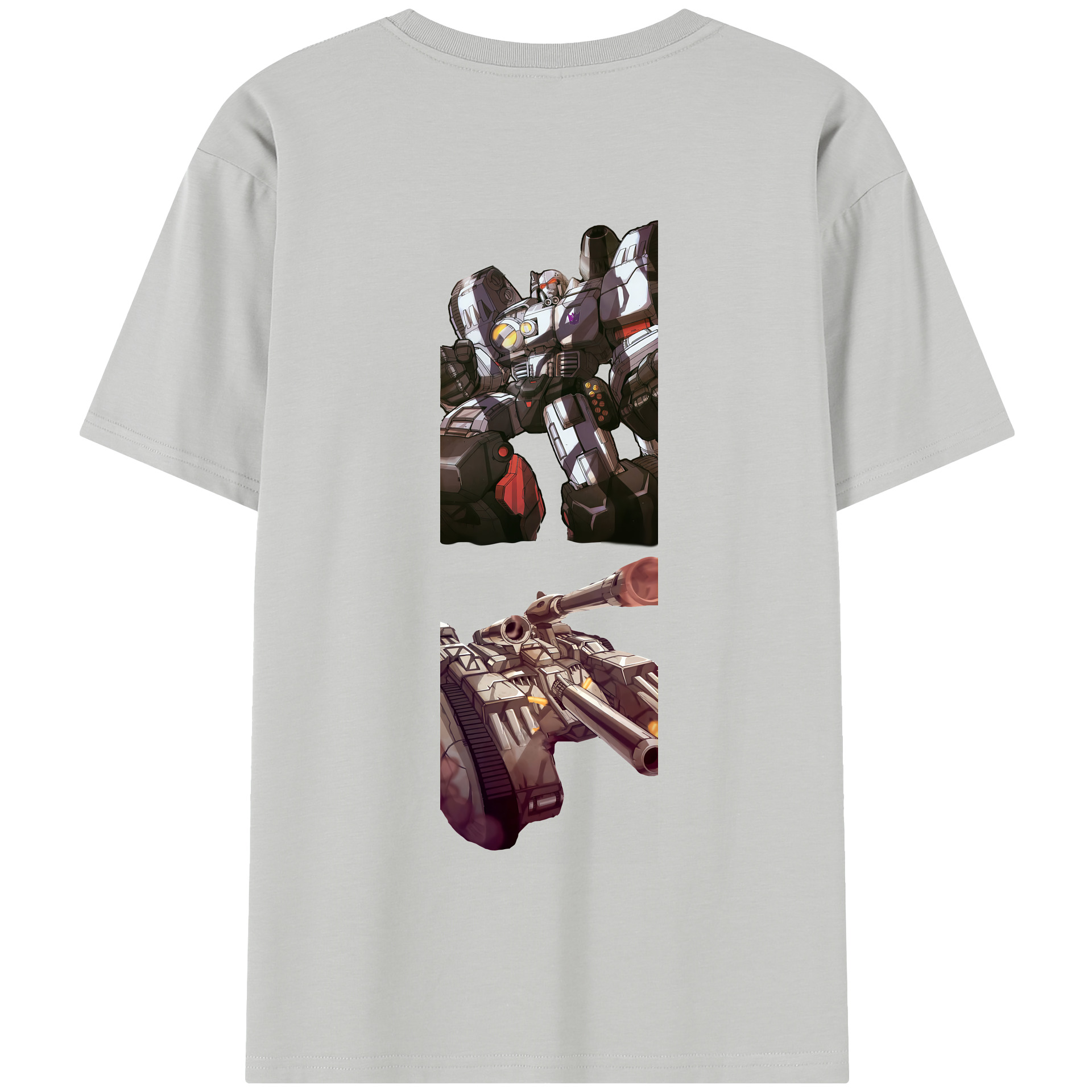 （画像用） Transformers トランスフォーマー 綿100％半袖Tシャツ（背面プリント）
